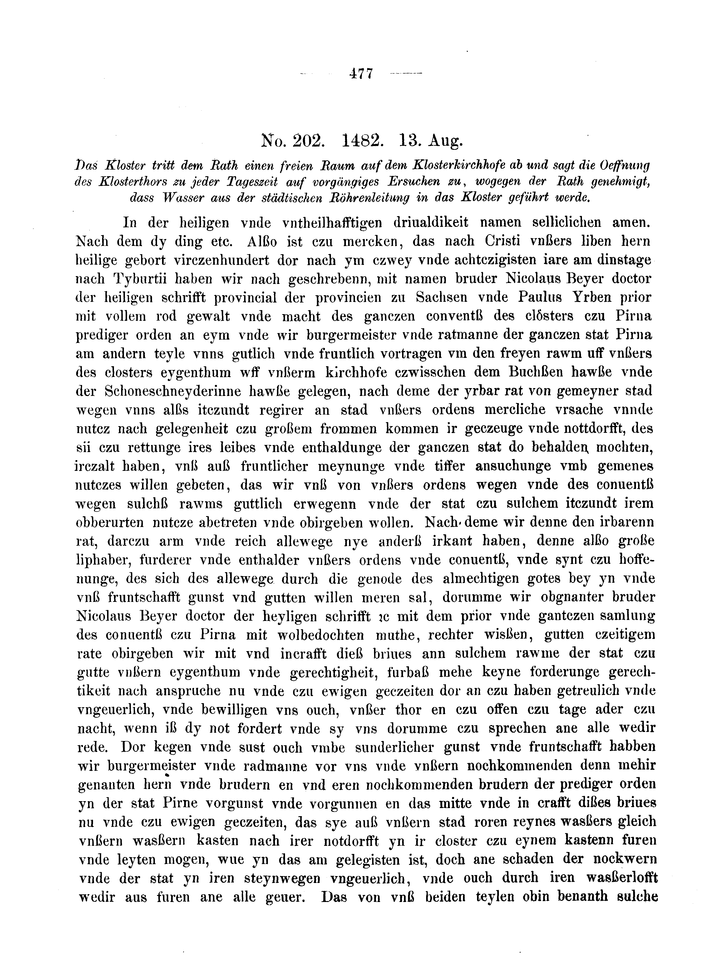 Historische Urkunde Seite 477 aus Band cds2_05
