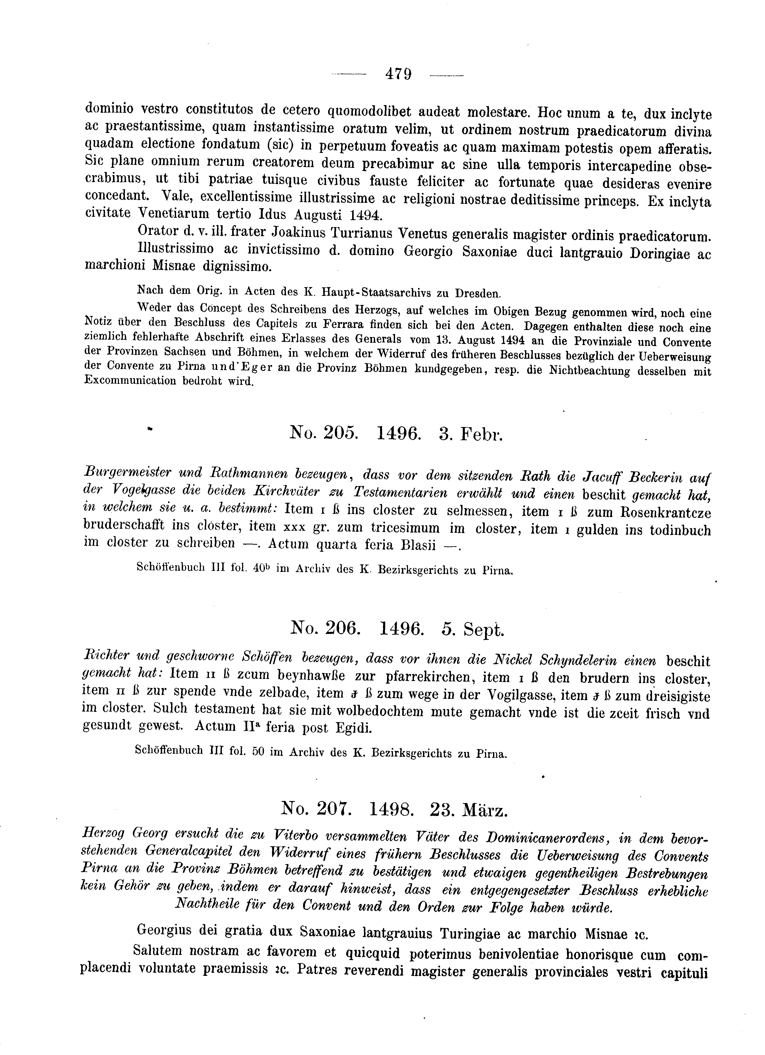 Historische Urkunde Seite 479 aus Band cds2_05