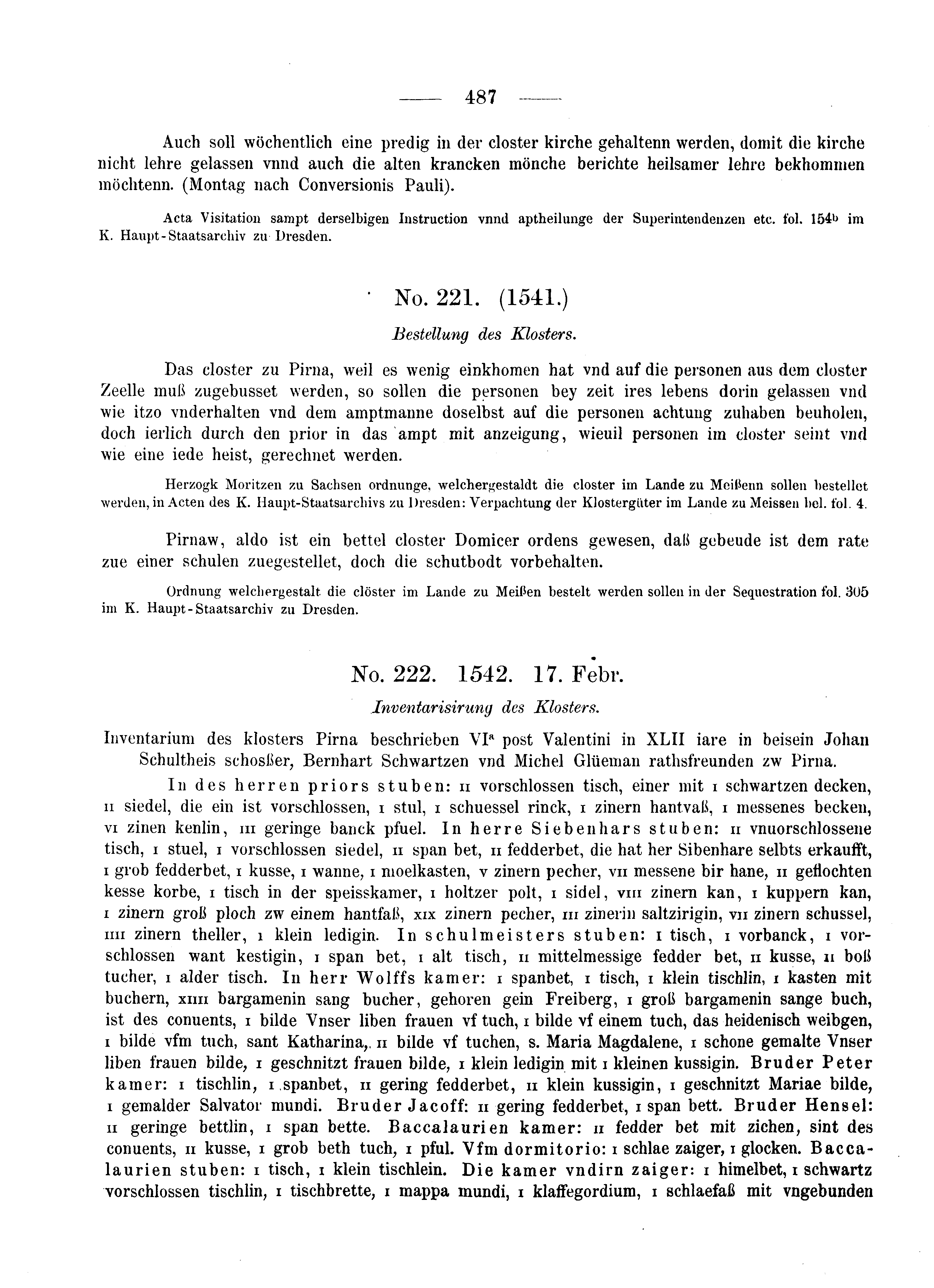 Historische Urkunde Seite 487 aus Band cds2_05