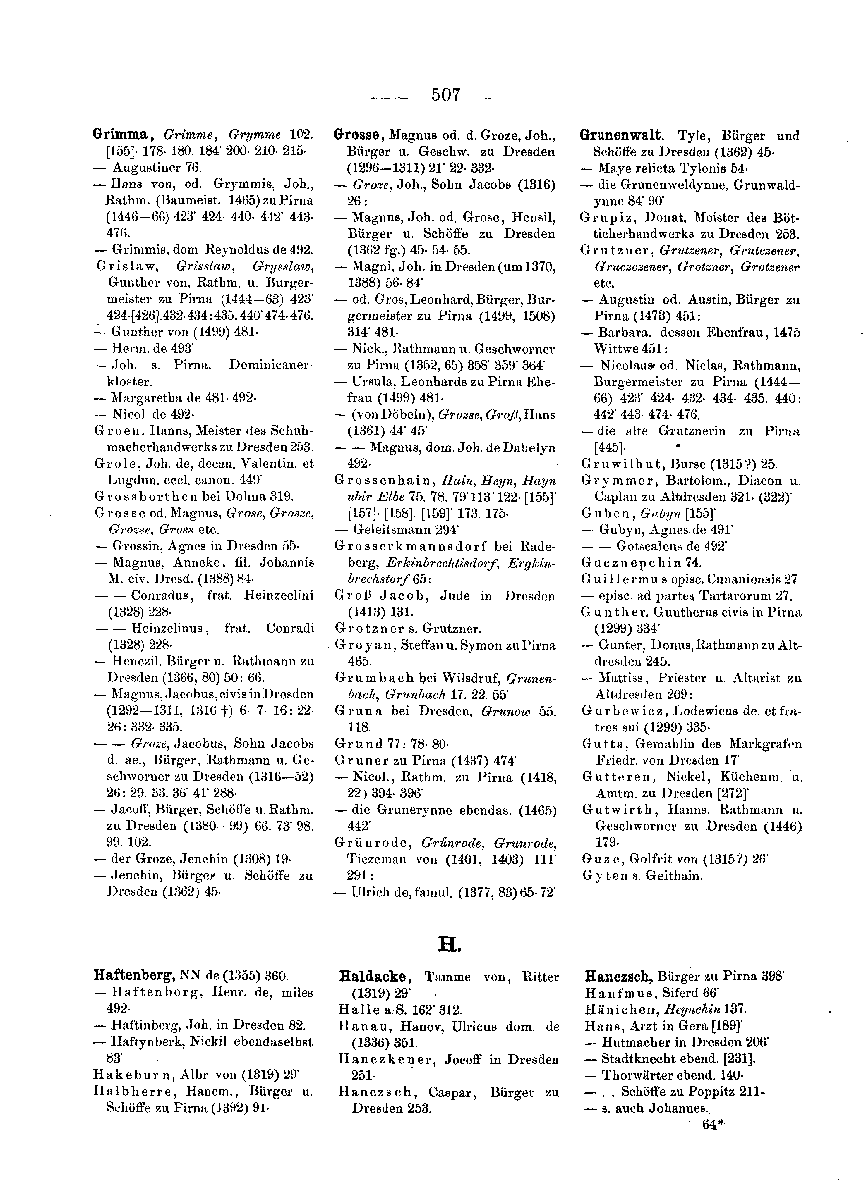 Historische Urkunde Seite 507 aus Band cds2_05