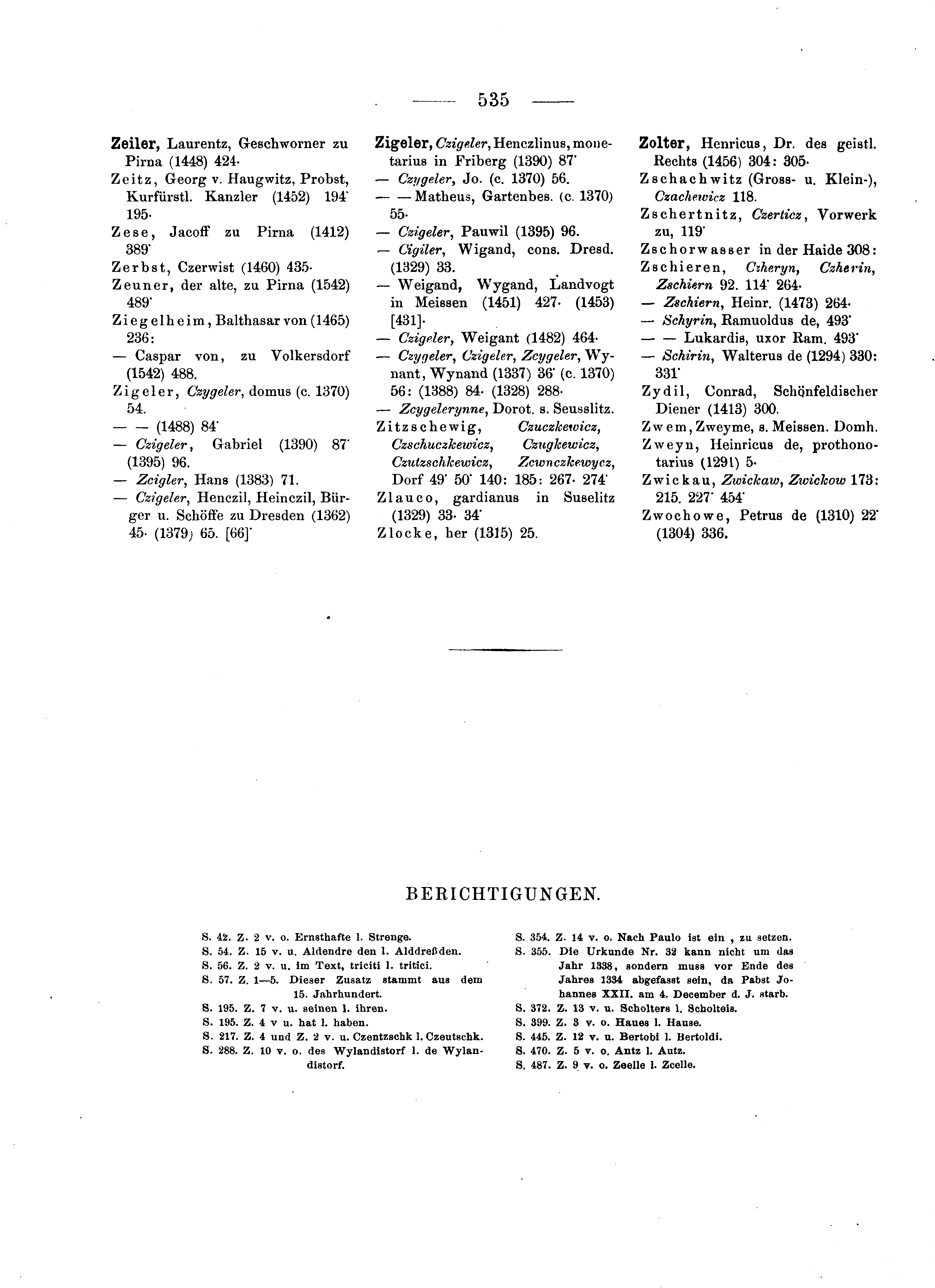Historische Urkunde Seite 535 aus Band cds2_05