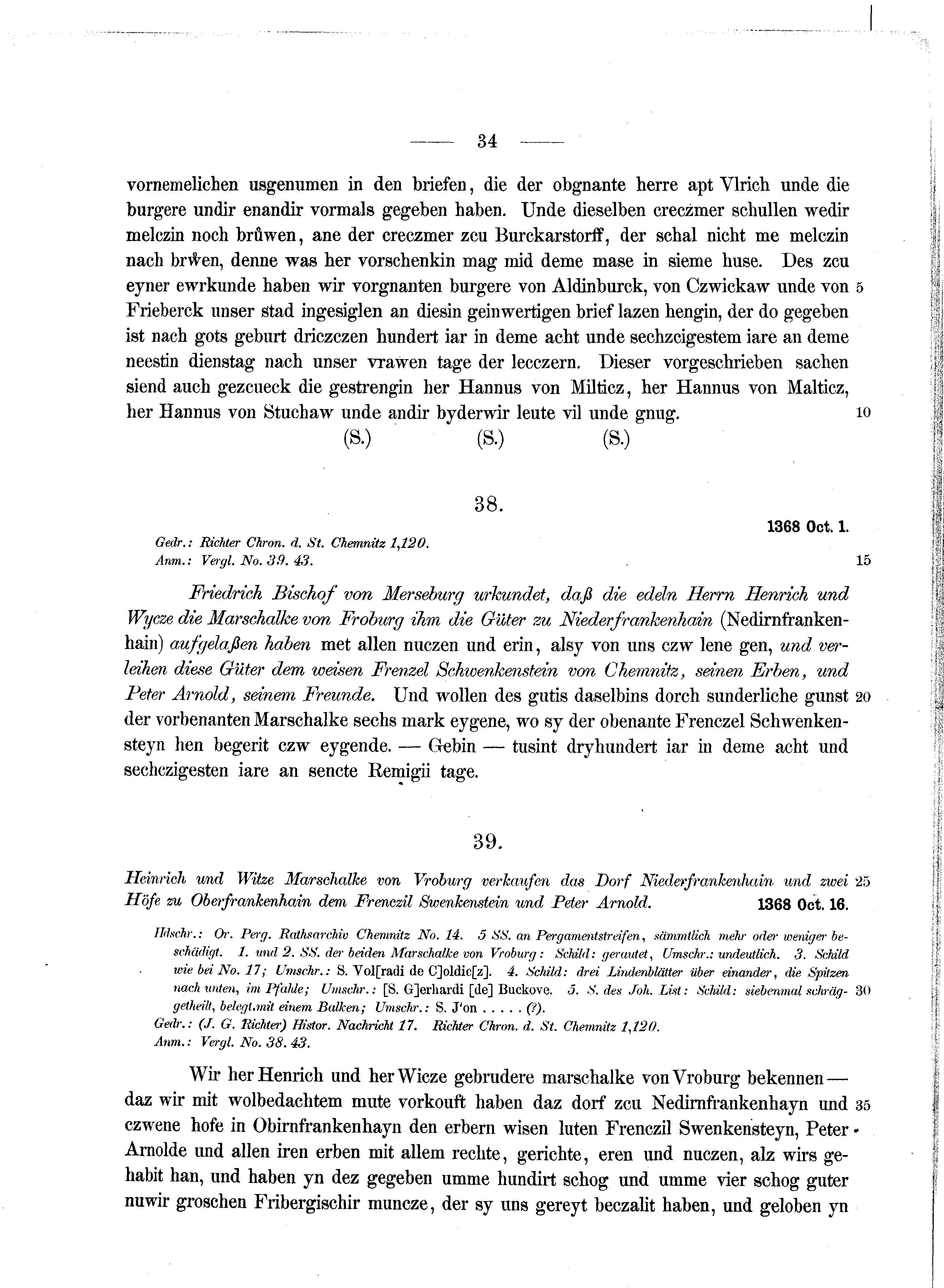 Historische Urkunde Seite 34 aus Band cds2_06