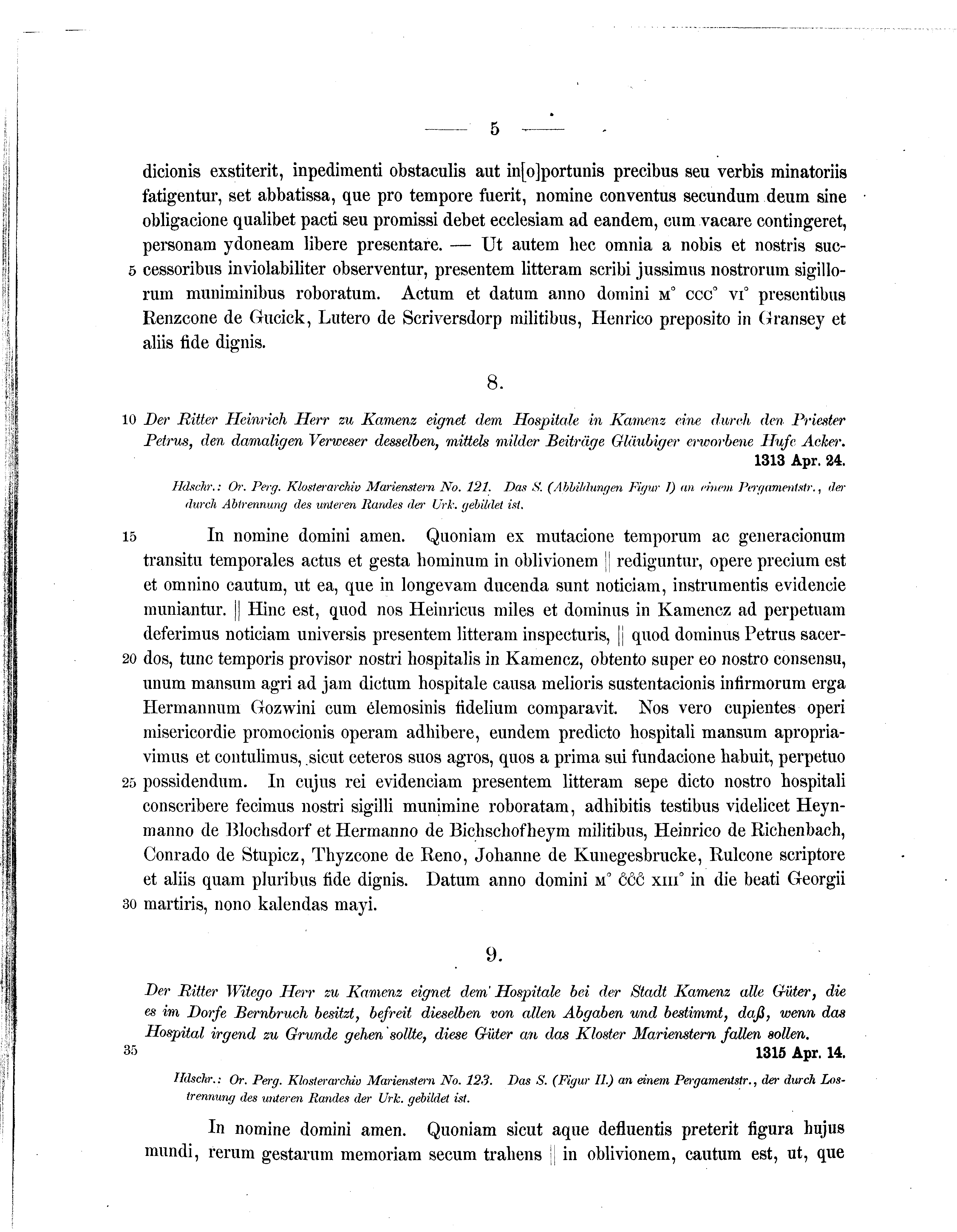 Historische Urkunde Seite 5 aus Band cds2_07