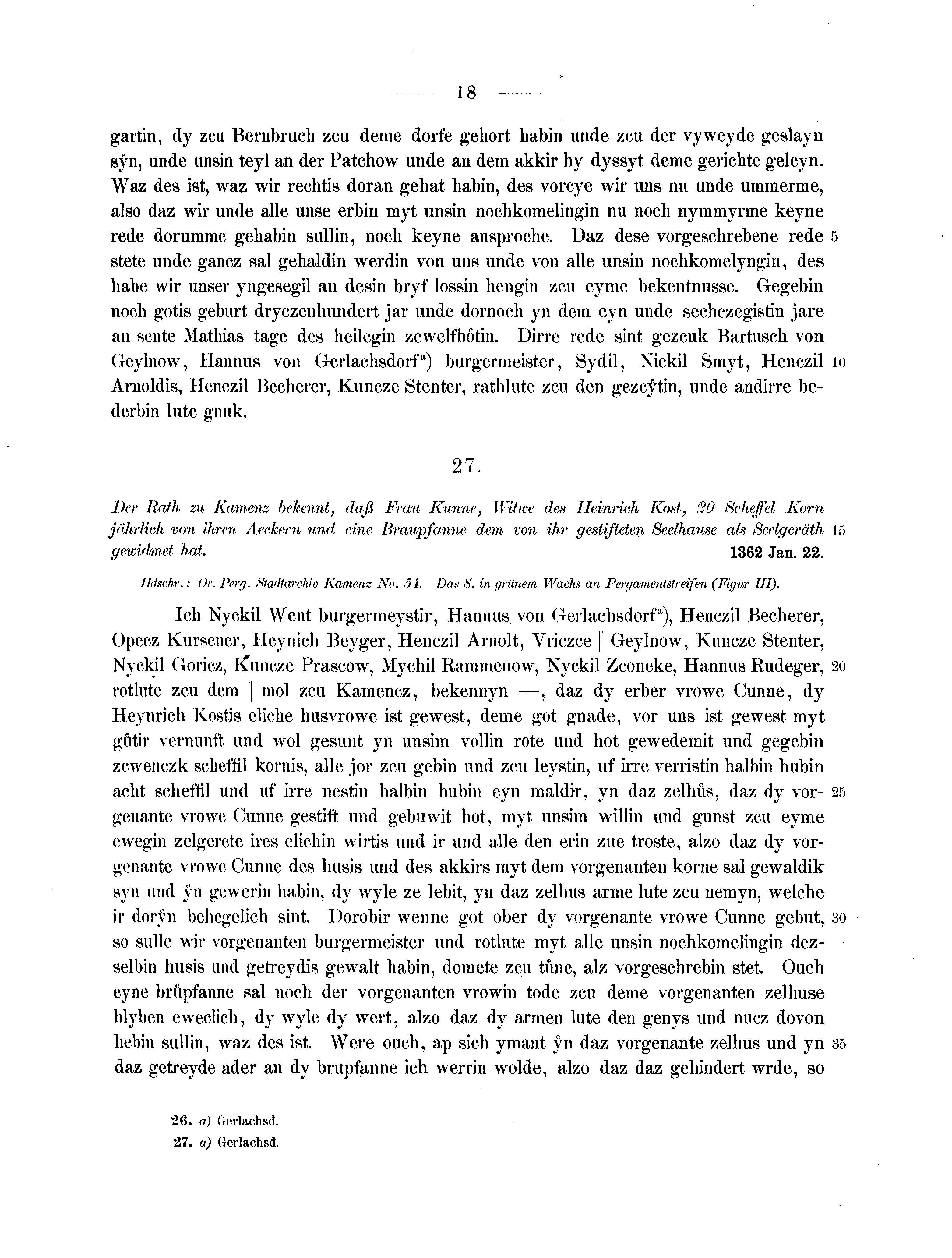 Historische Urkunde Seite 18 aus Band cds2_07