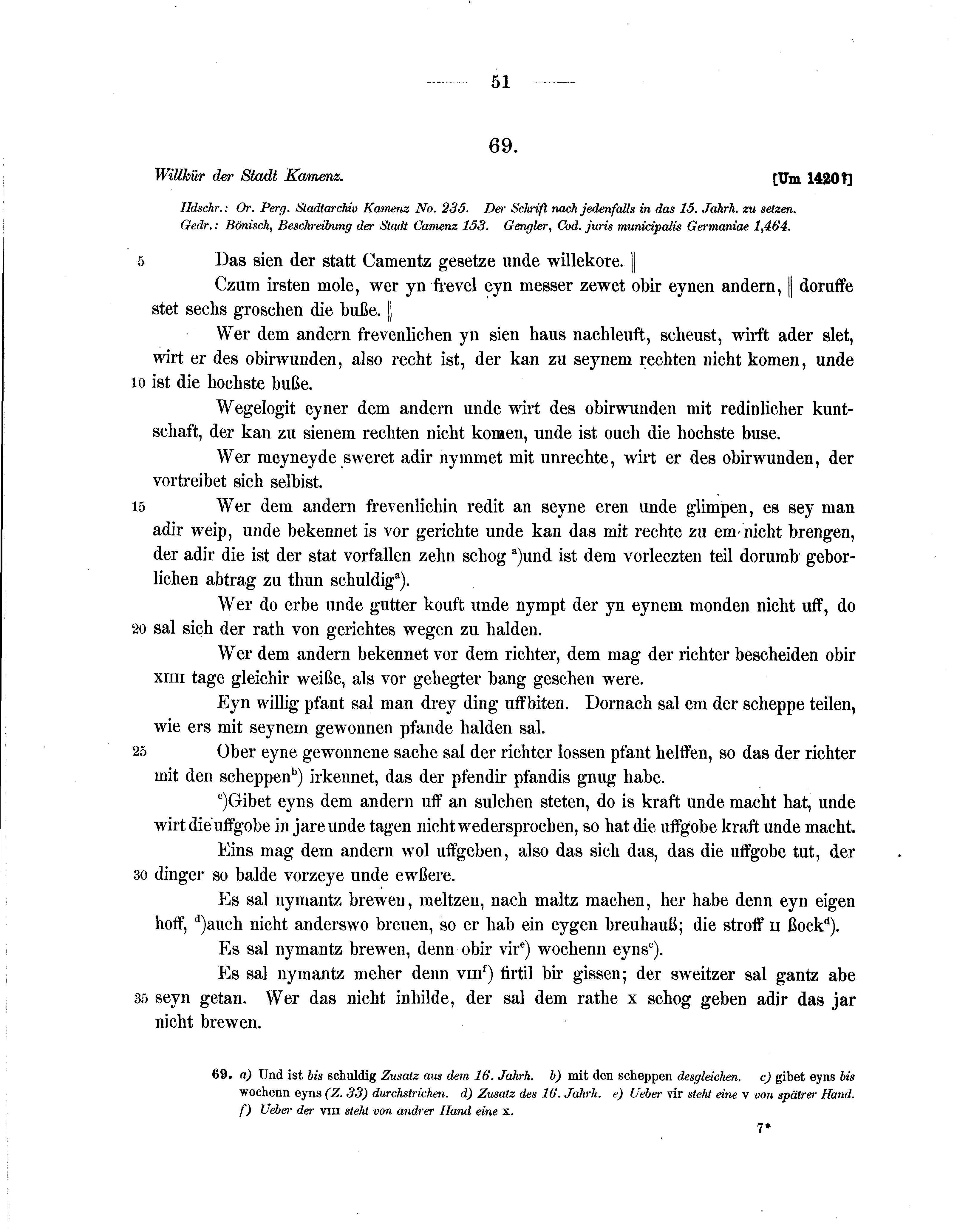 Historische Urkunde Seite 51 aus Band cds2_07