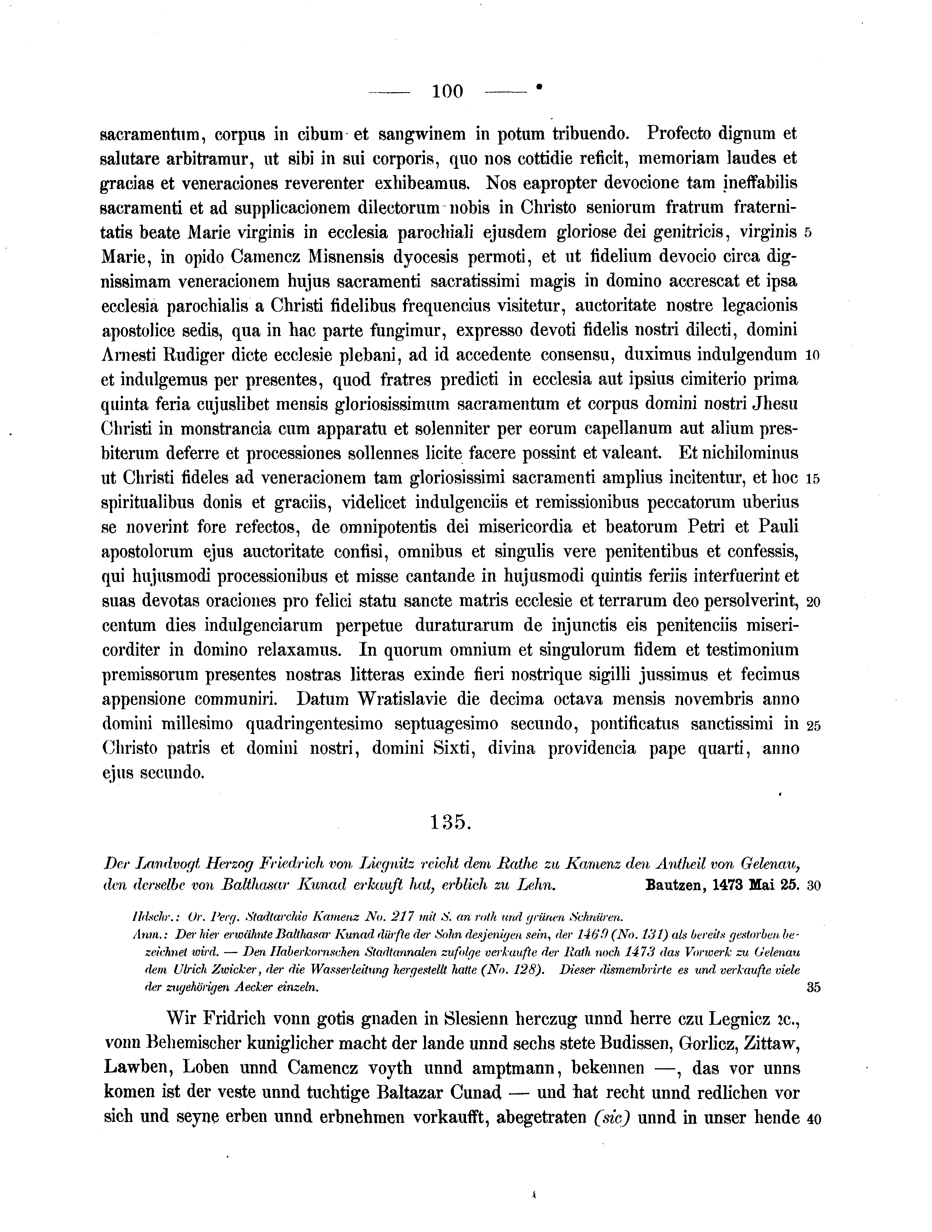 Historische Urkunde Seite 100 aus Band cds2_07