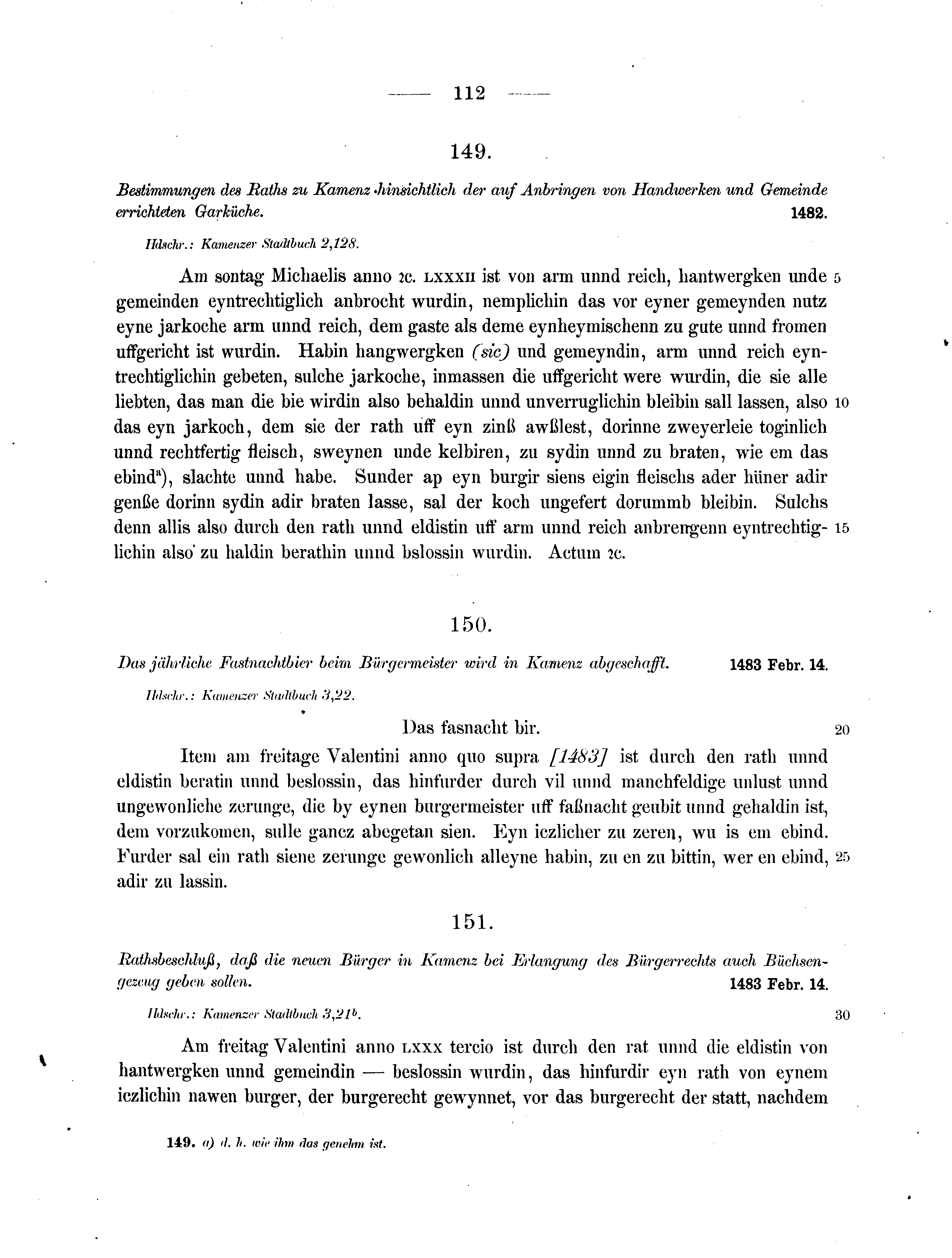 Historische Urkunde Seite 112 aus Band cds2_07