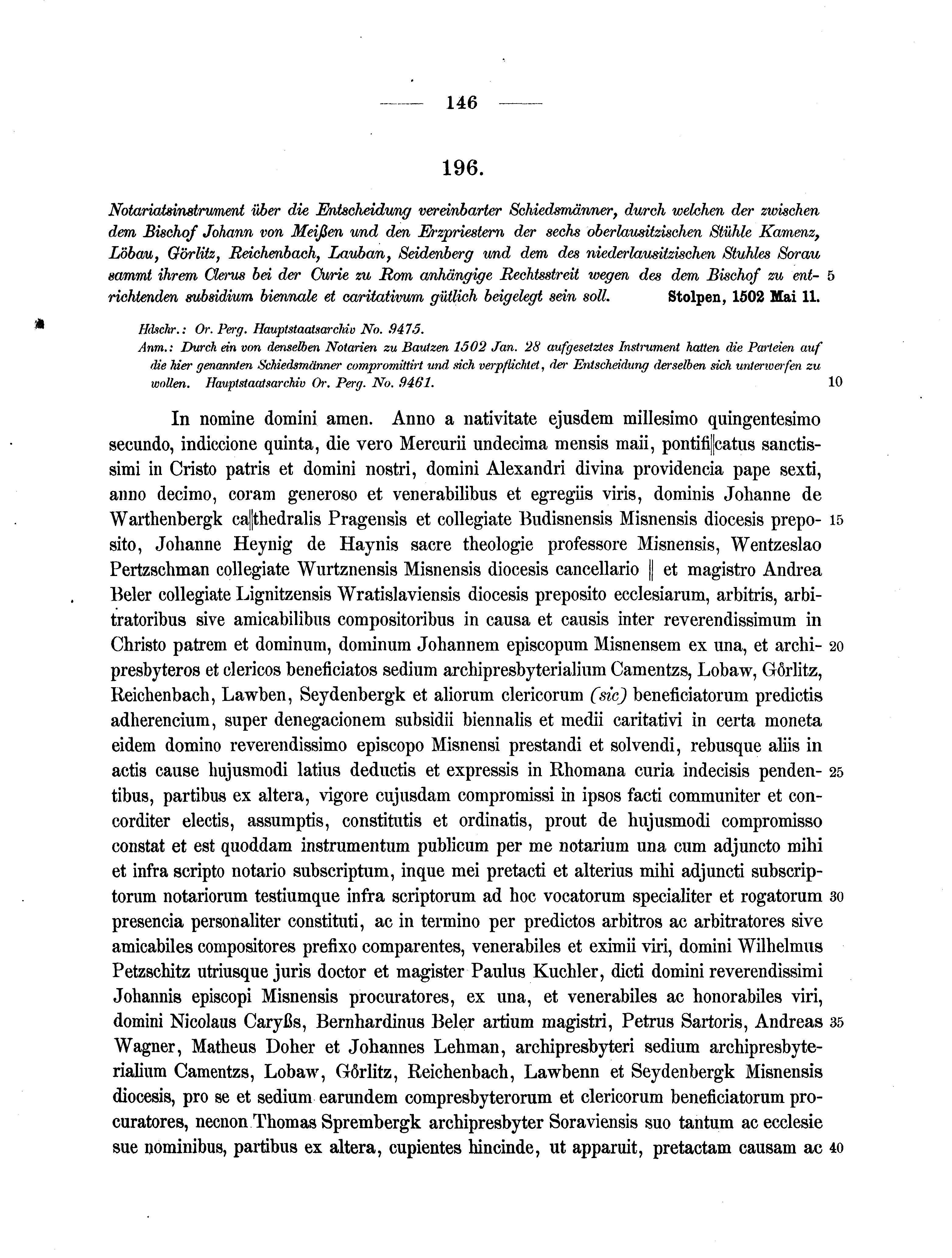 Historische Urkunde Seite 146 aus Band cds2_07