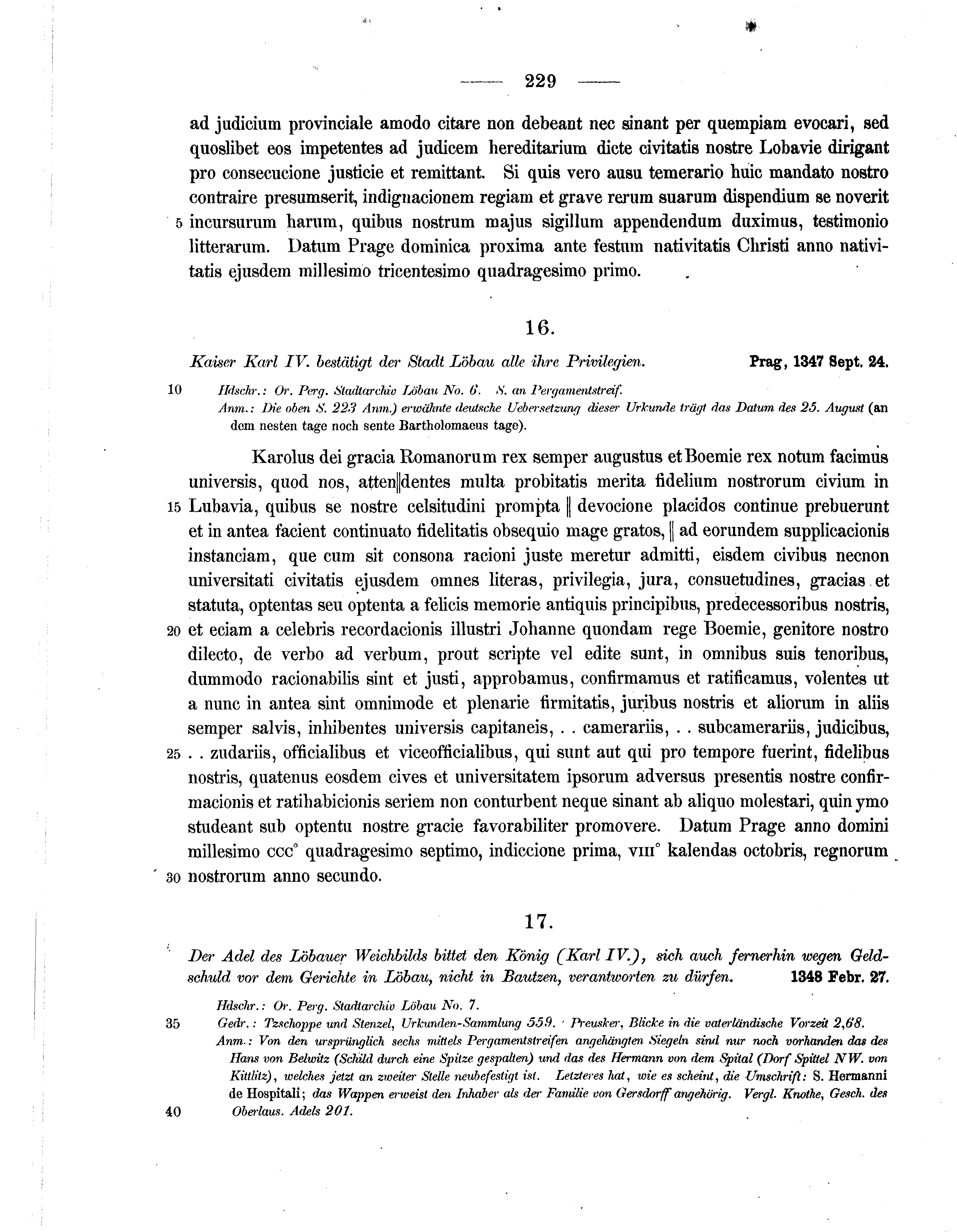 Historische Urkunde Seite 229 aus Band cds2_07