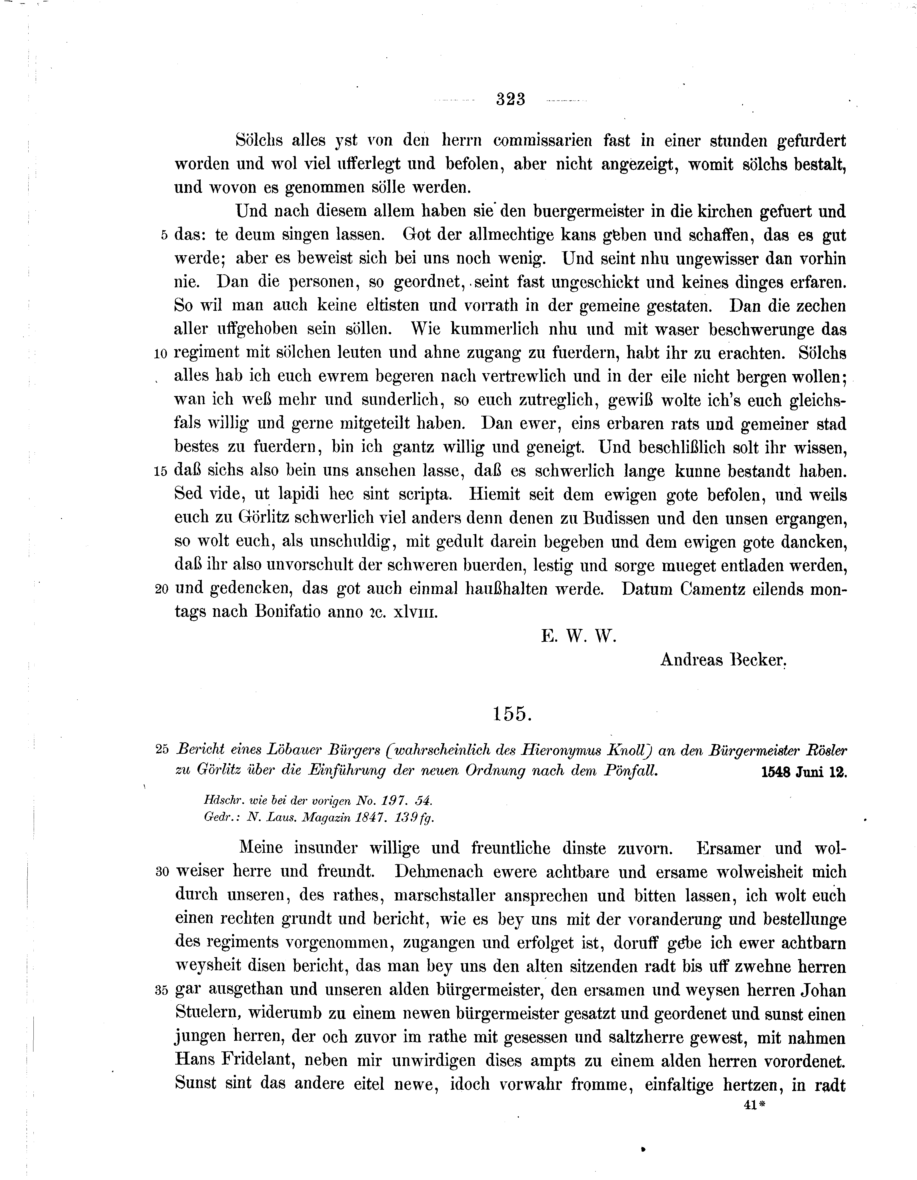 Historische Urkunde Seite 323 aus Band cds2_07