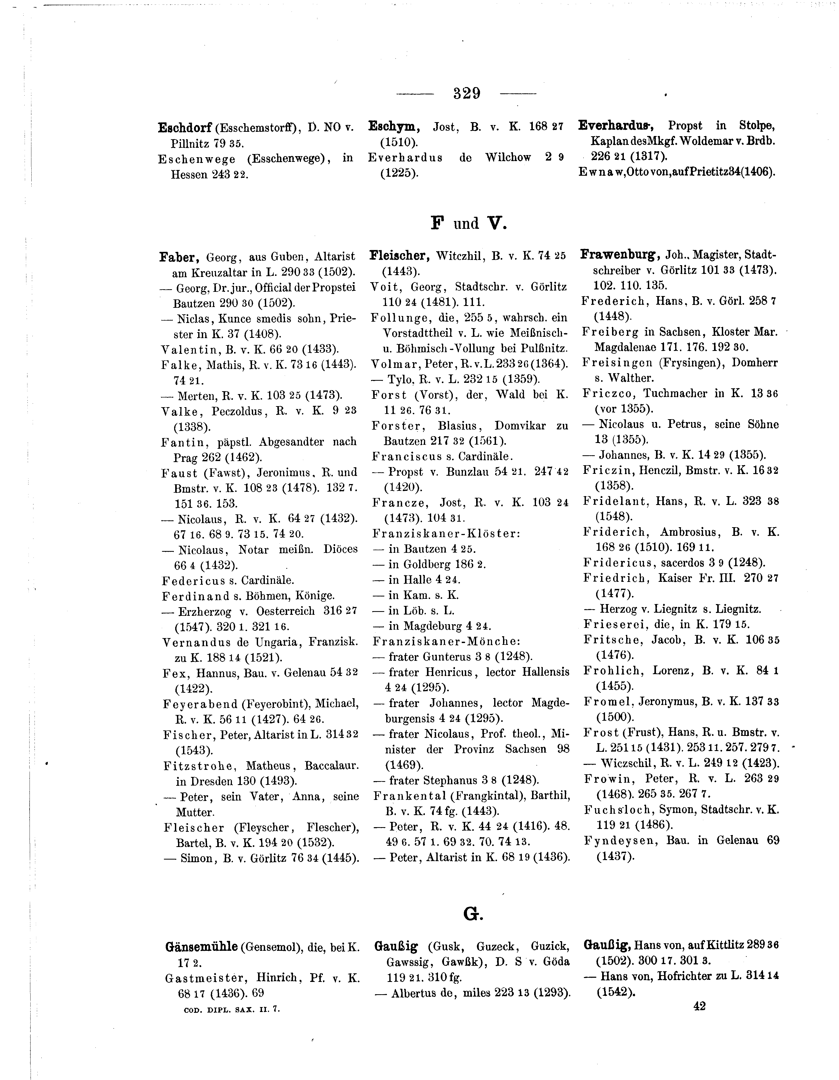 Historische Urkunde Seite 329 aus Band cds2_07