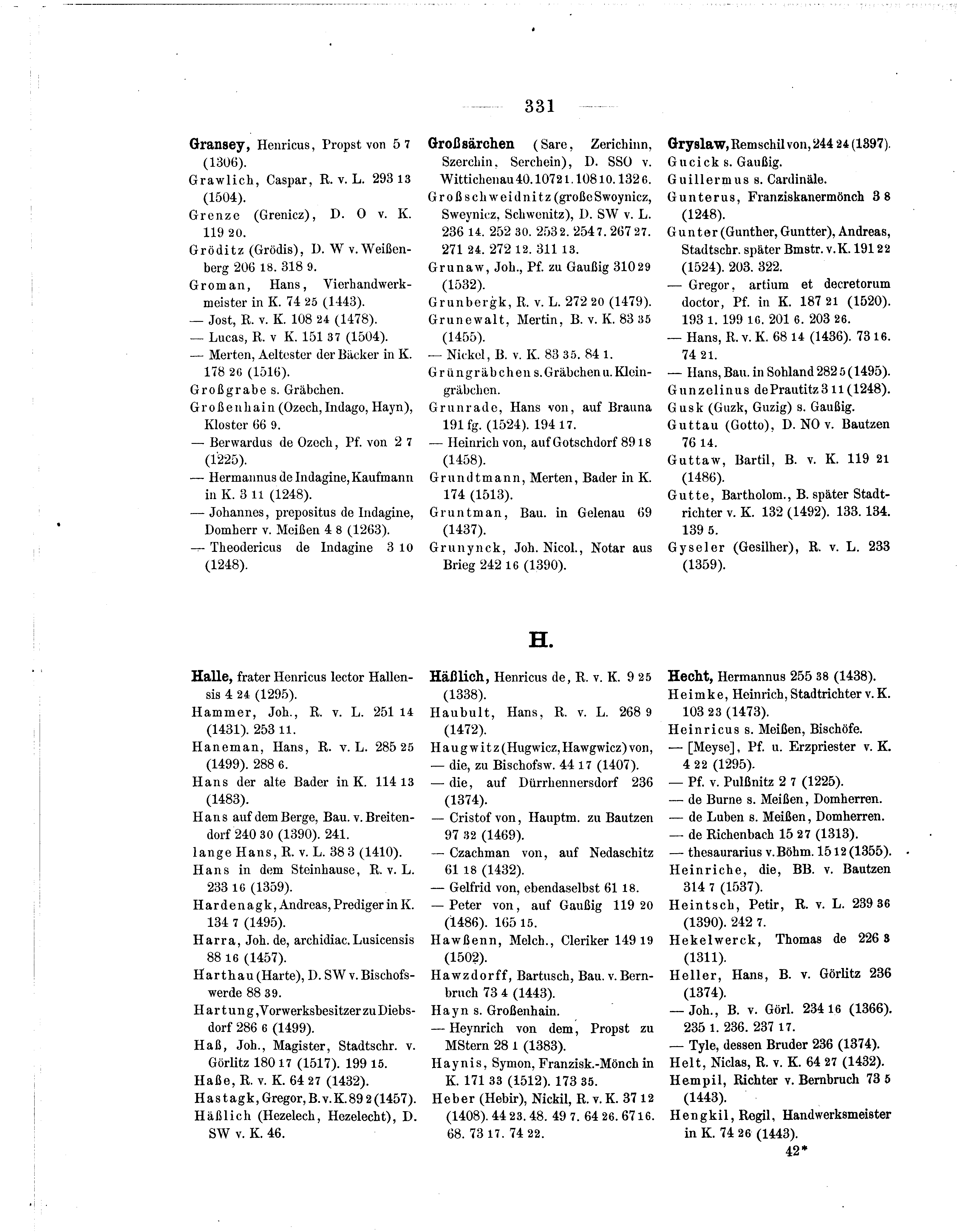 Historische Urkunde Seite 331 aus Band cds2_07