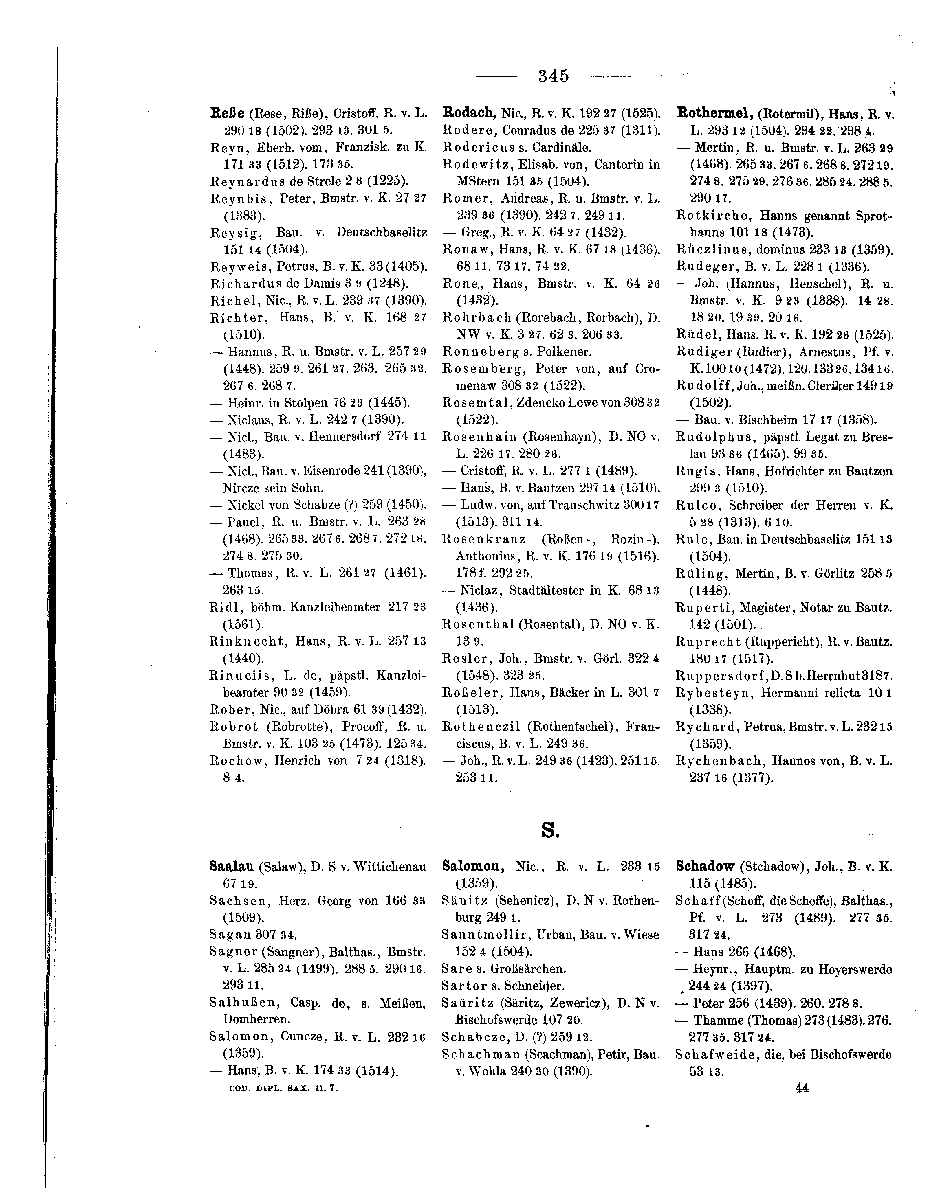 Historische Urkunde Seite 345 aus Band cds2_07
