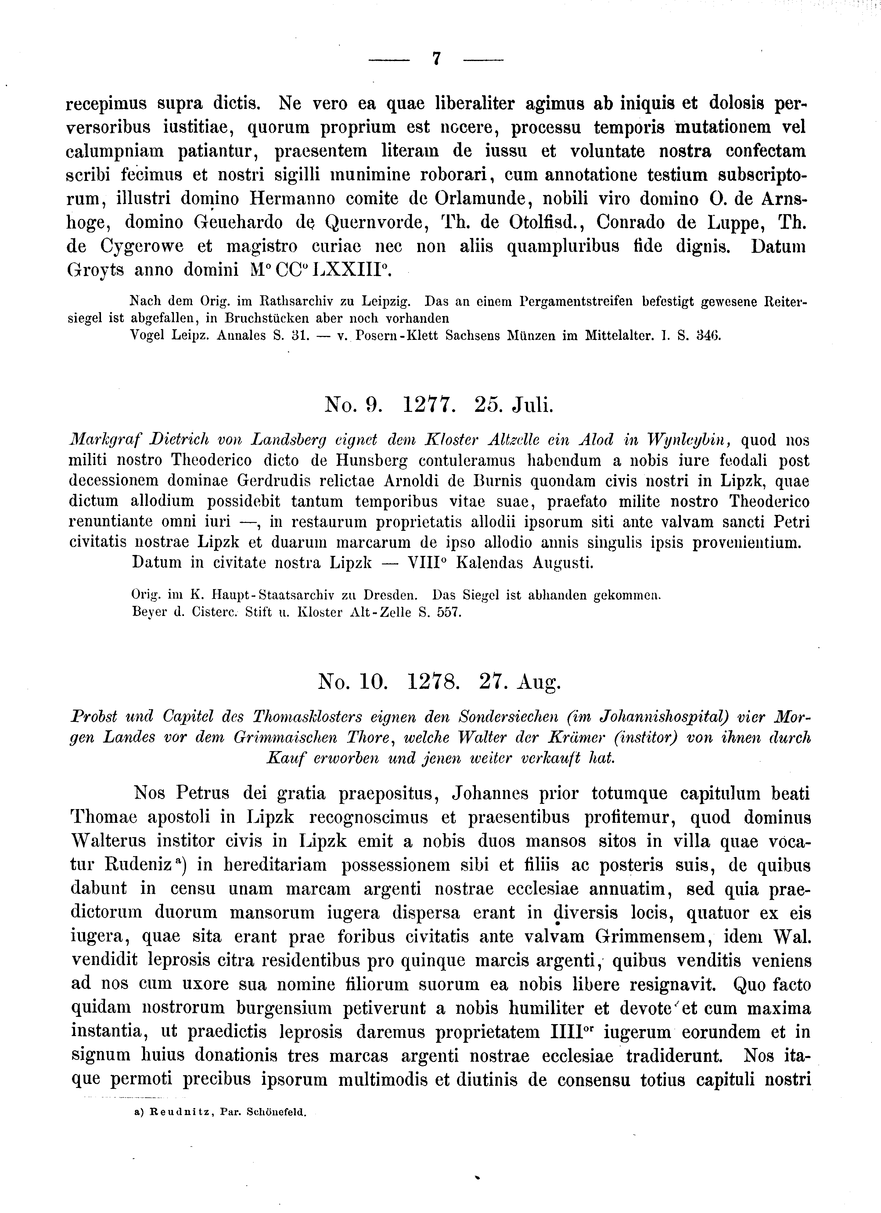 Historische Urkunde Seite 7 aus Band cds2_08