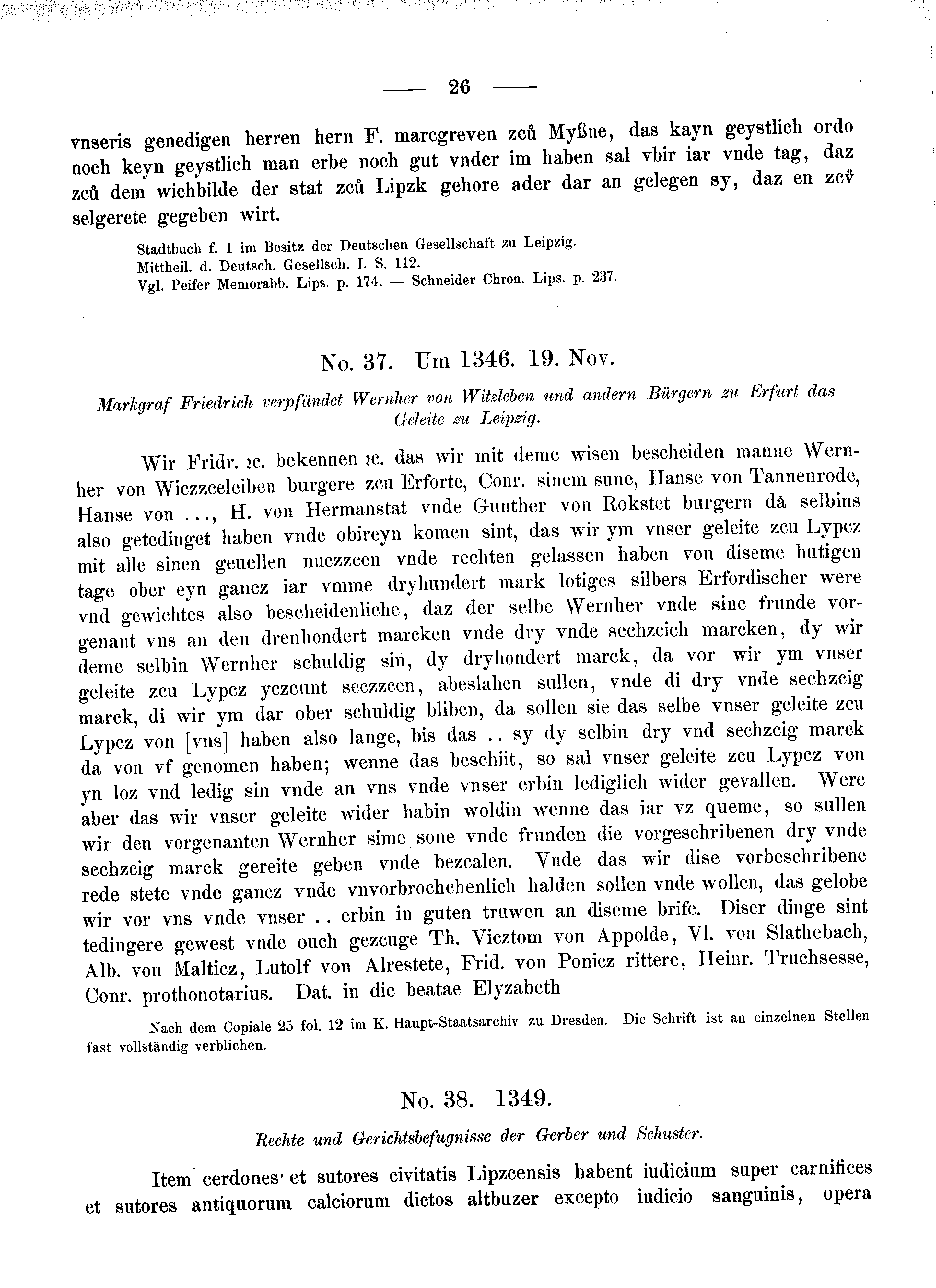 Historische Urkunde Seite 26 aus Band cds2_08