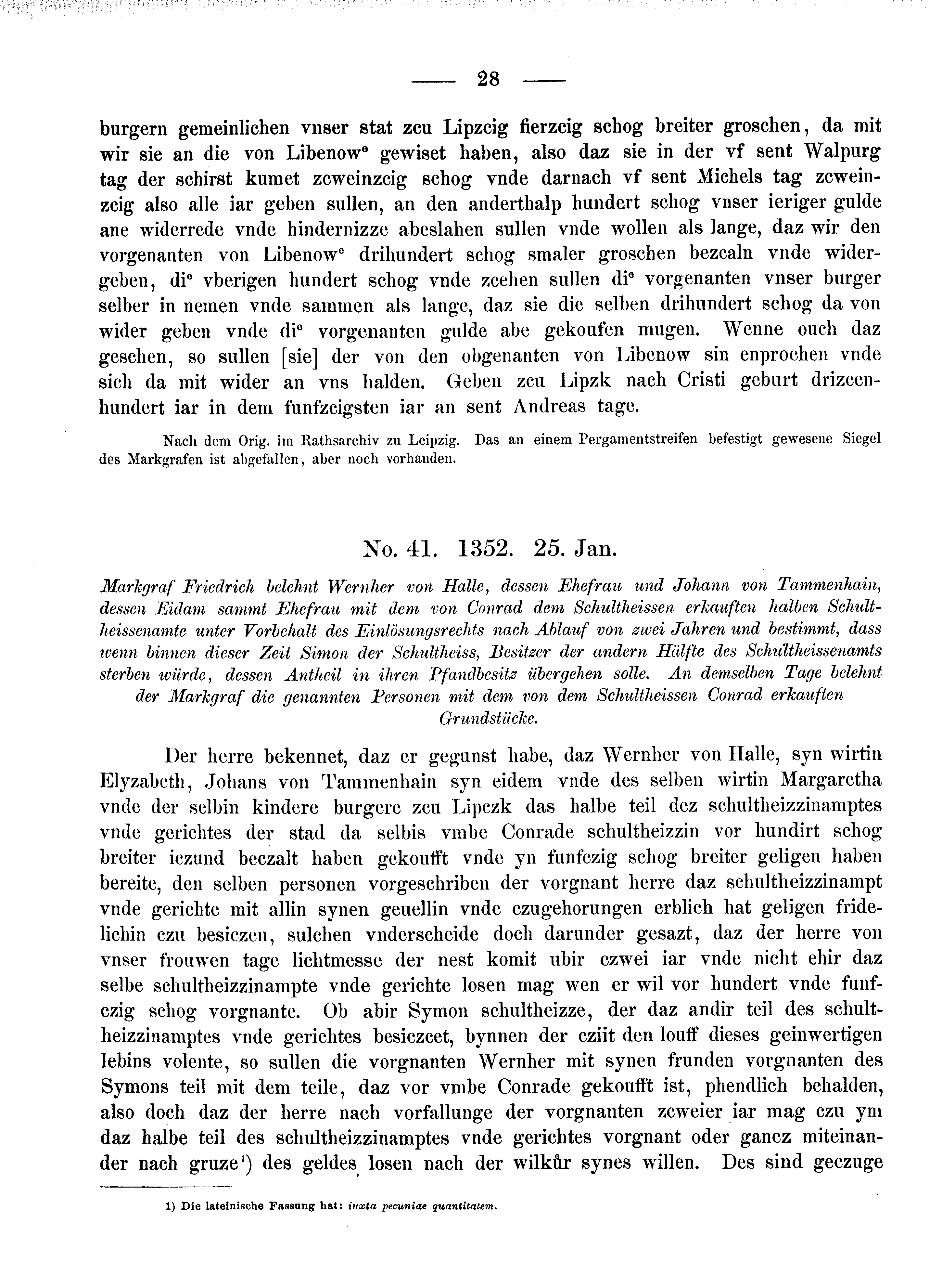 Historische Urkunde Seite 28 aus Band cds2_08
