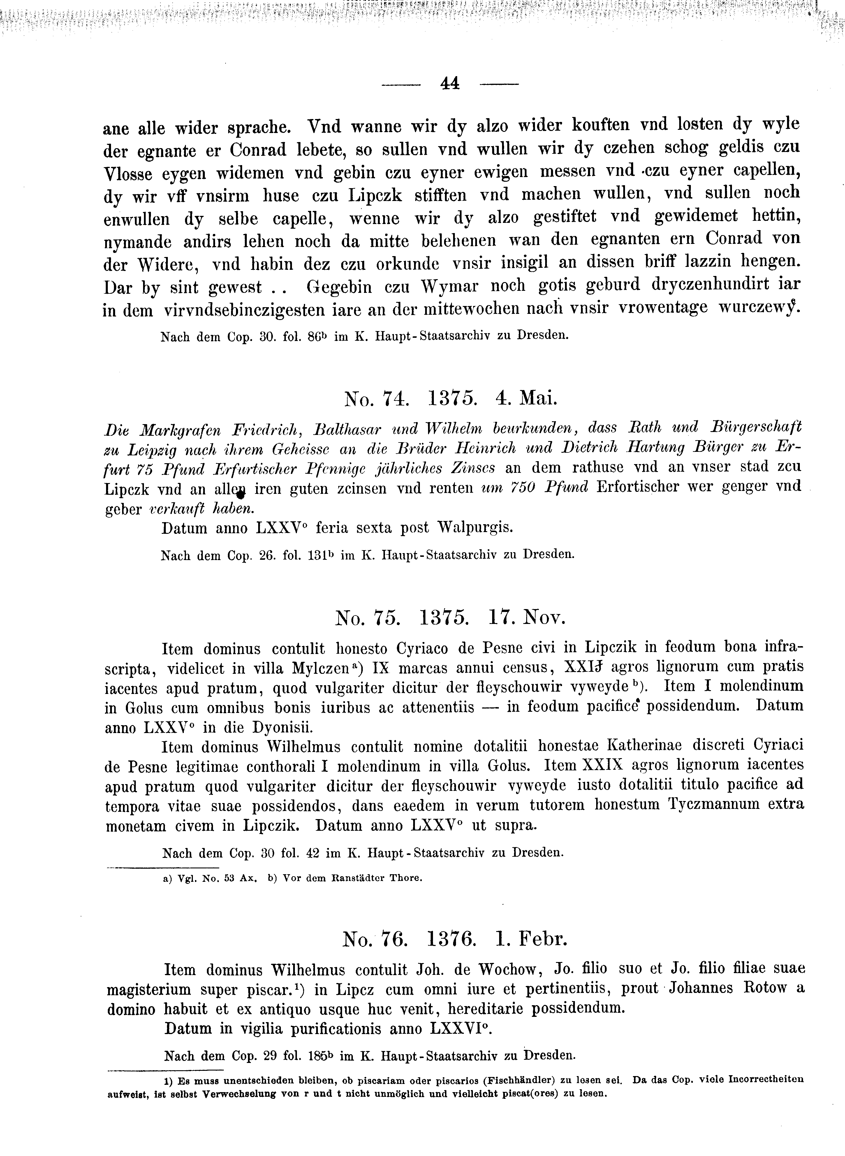 Historische Urkunde Seite 44 aus Band cds2_08