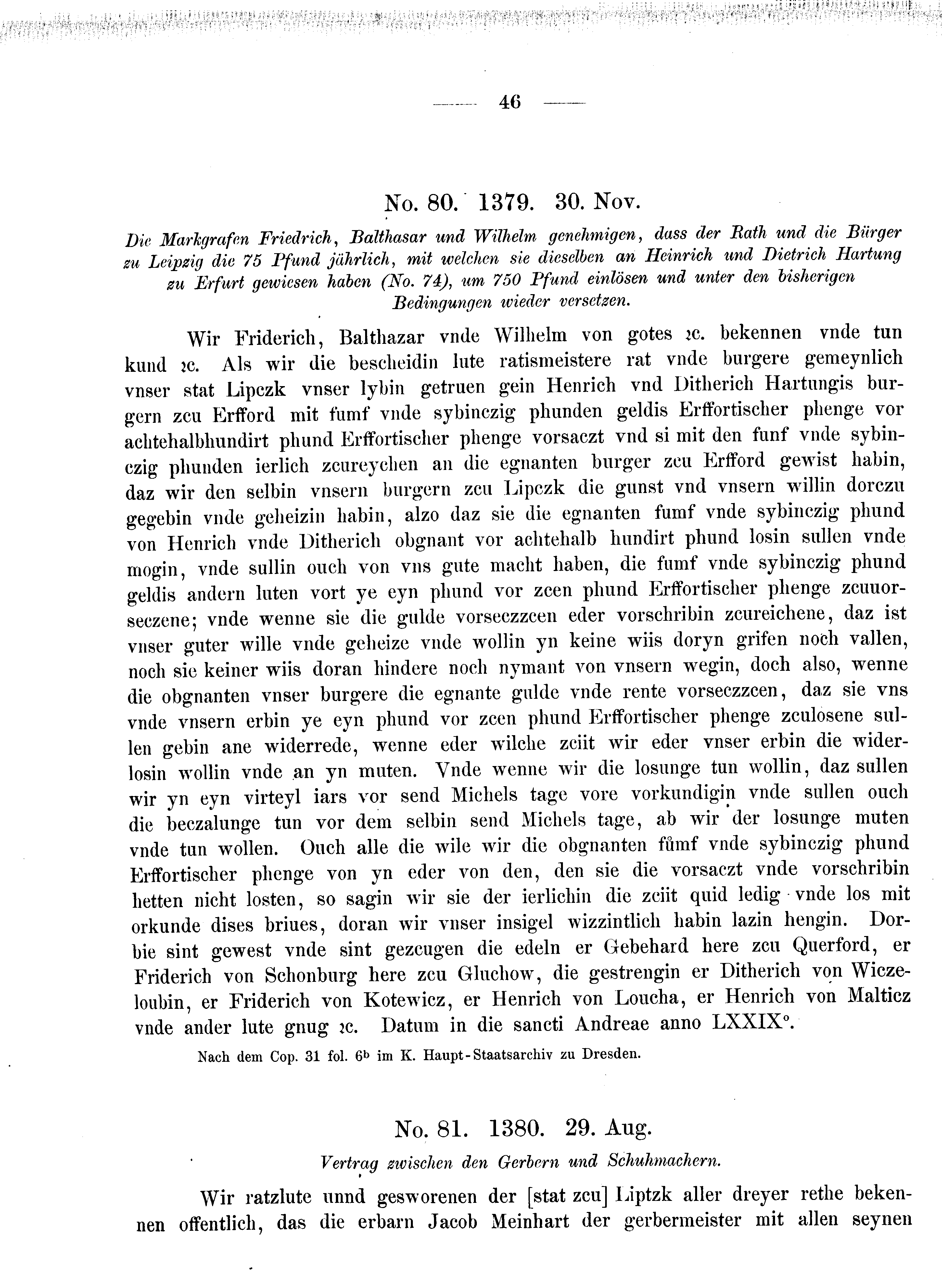 Historische Urkunde Seite 46 aus Band cds2_08