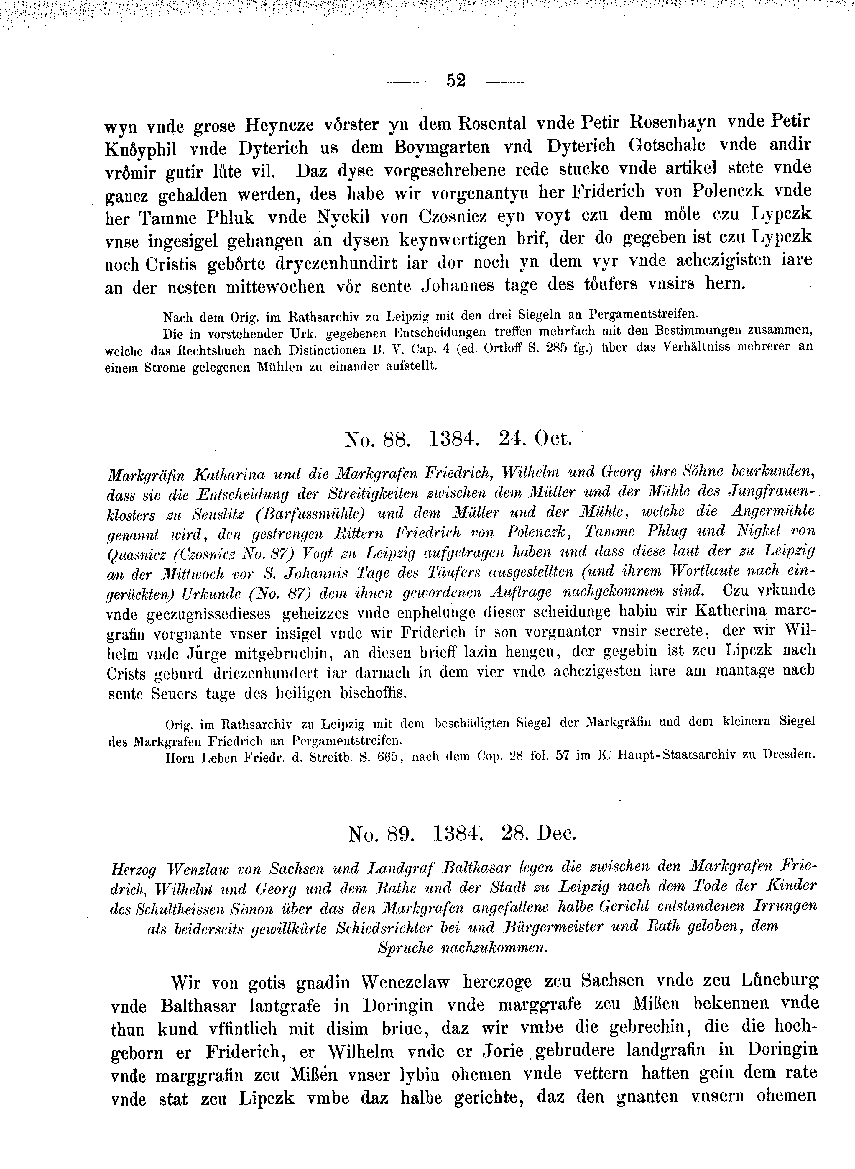Historische Urkunde Seite 52 aus Band cds2_08