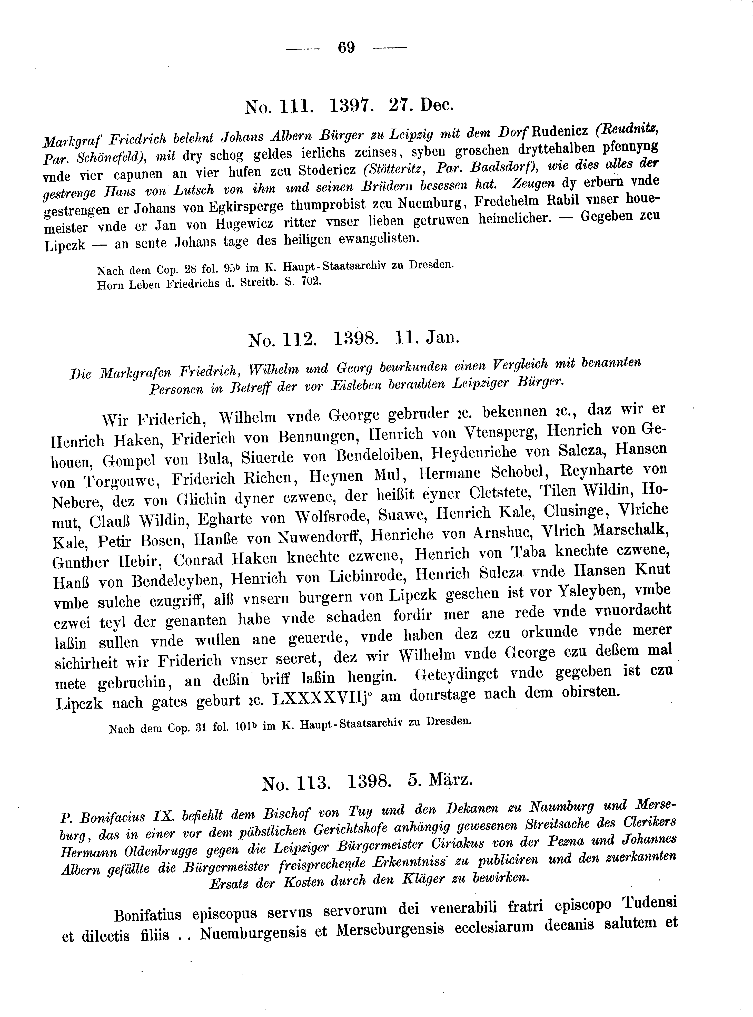 Historische Urkunde Seite 69 aus Band cds2_08