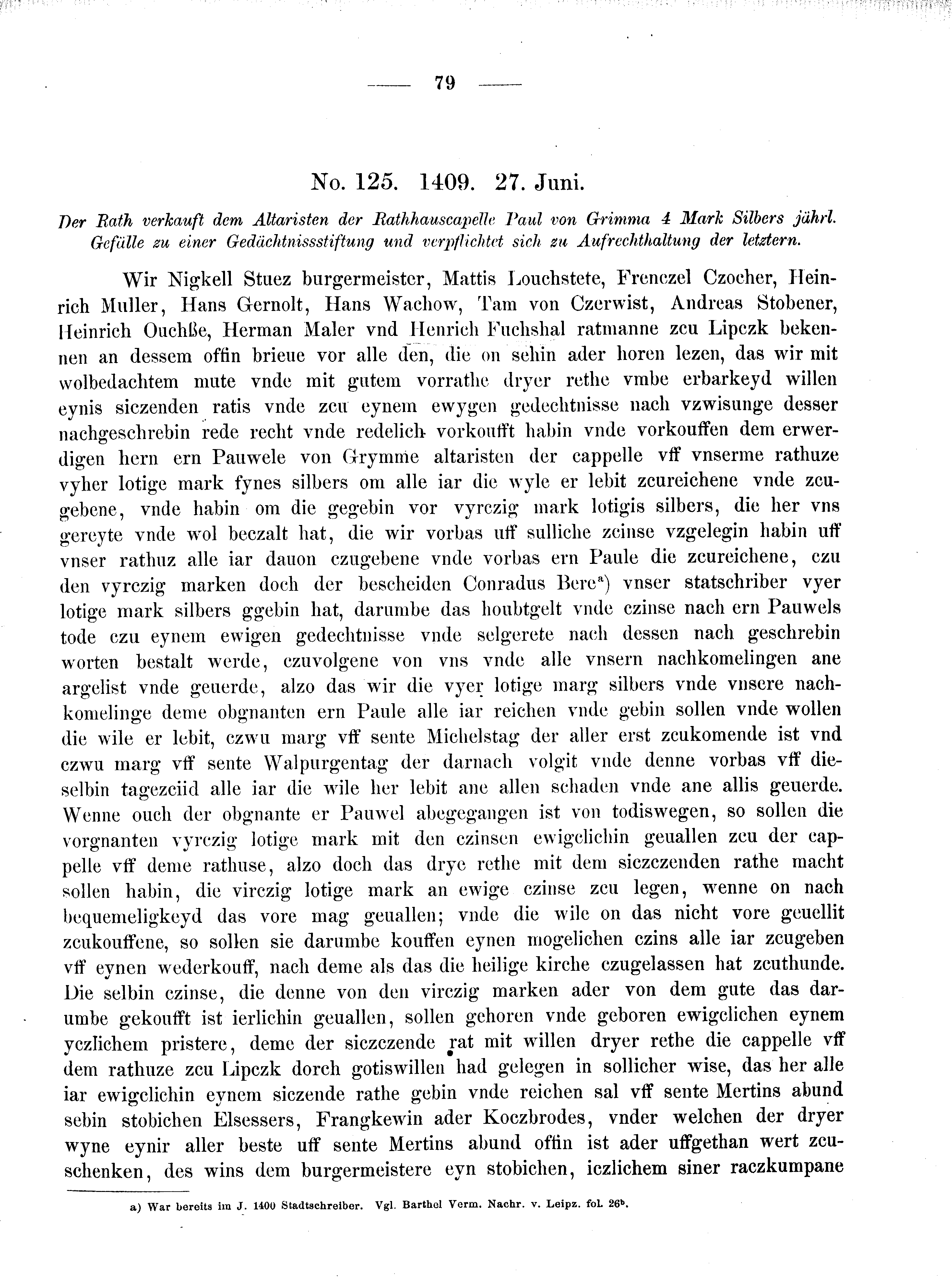 Historische Urkunde Seite 79 aus Band cds2_08