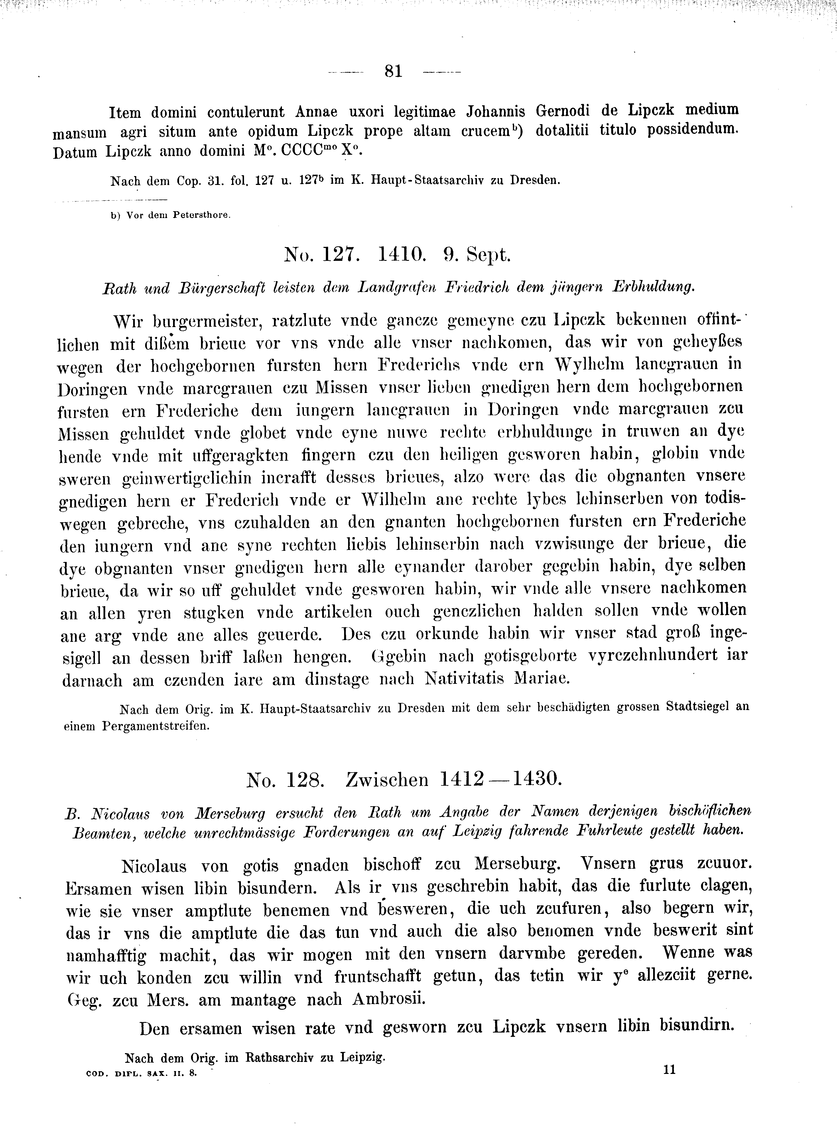 Historische Urkunde Seite 81 aus Band cds2_08
