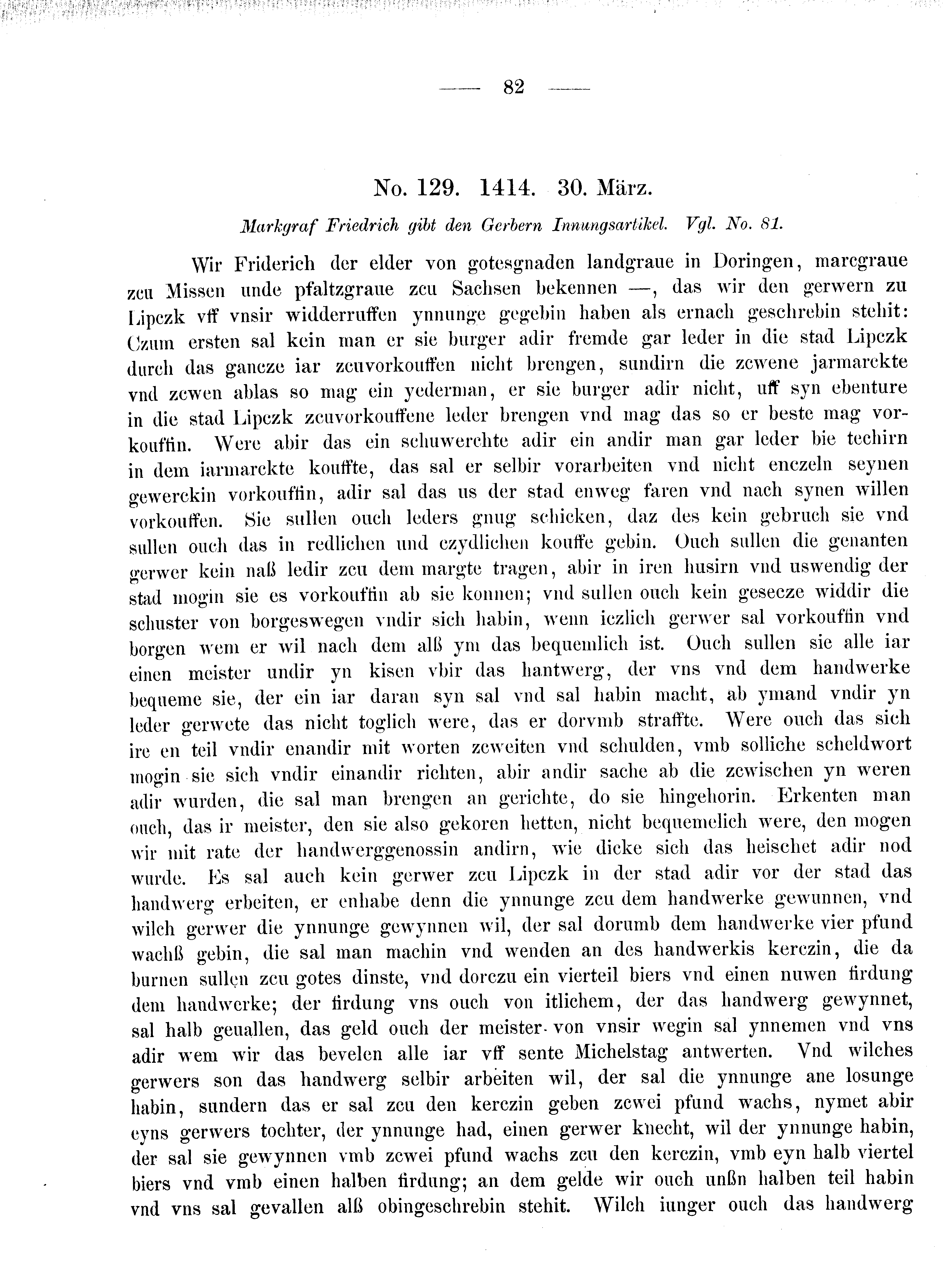 Historische Urkunde Seite 82 aus Band cds2_08