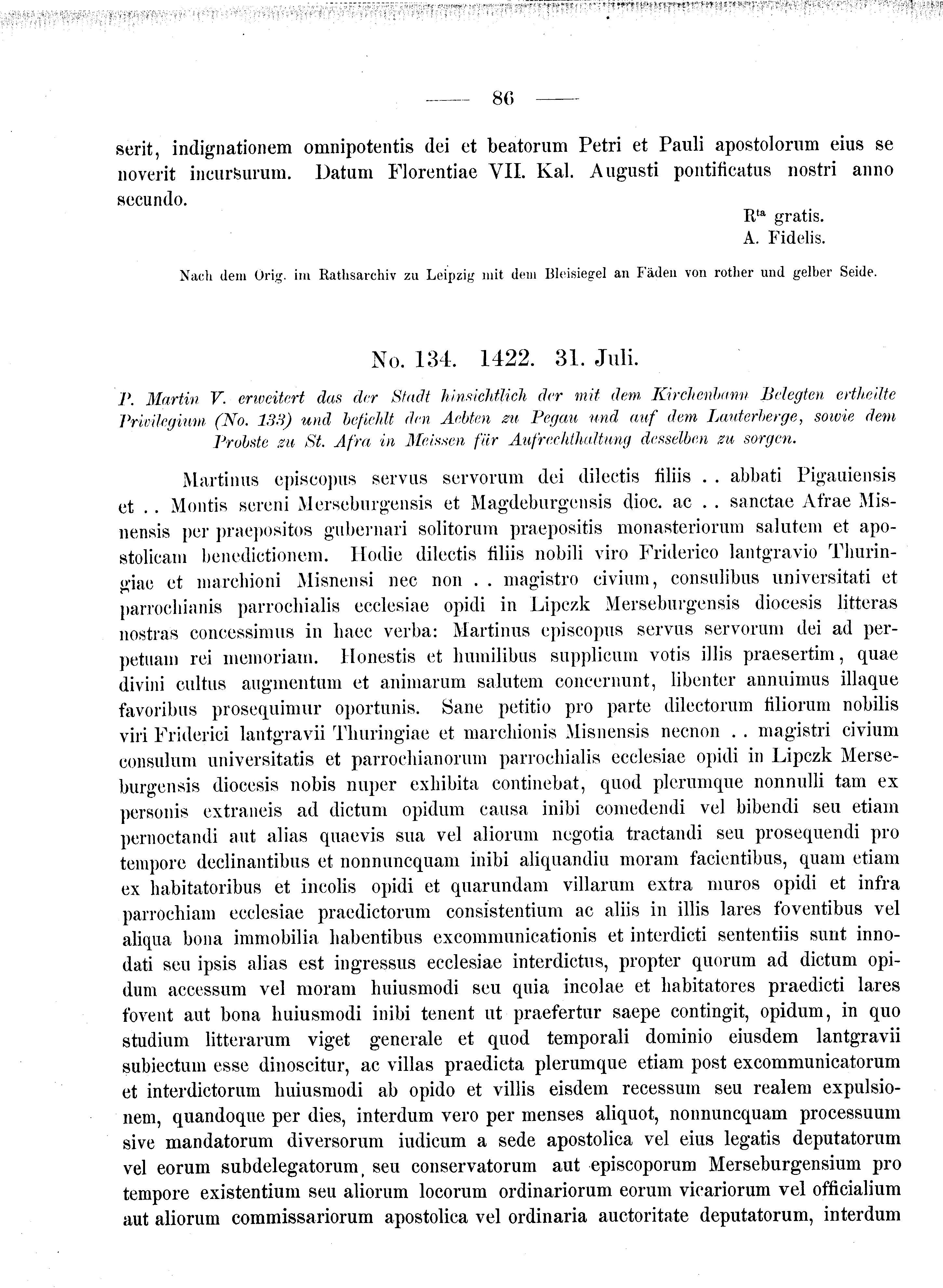 Historische Urkunde Seite 86 aus Band cds2_08