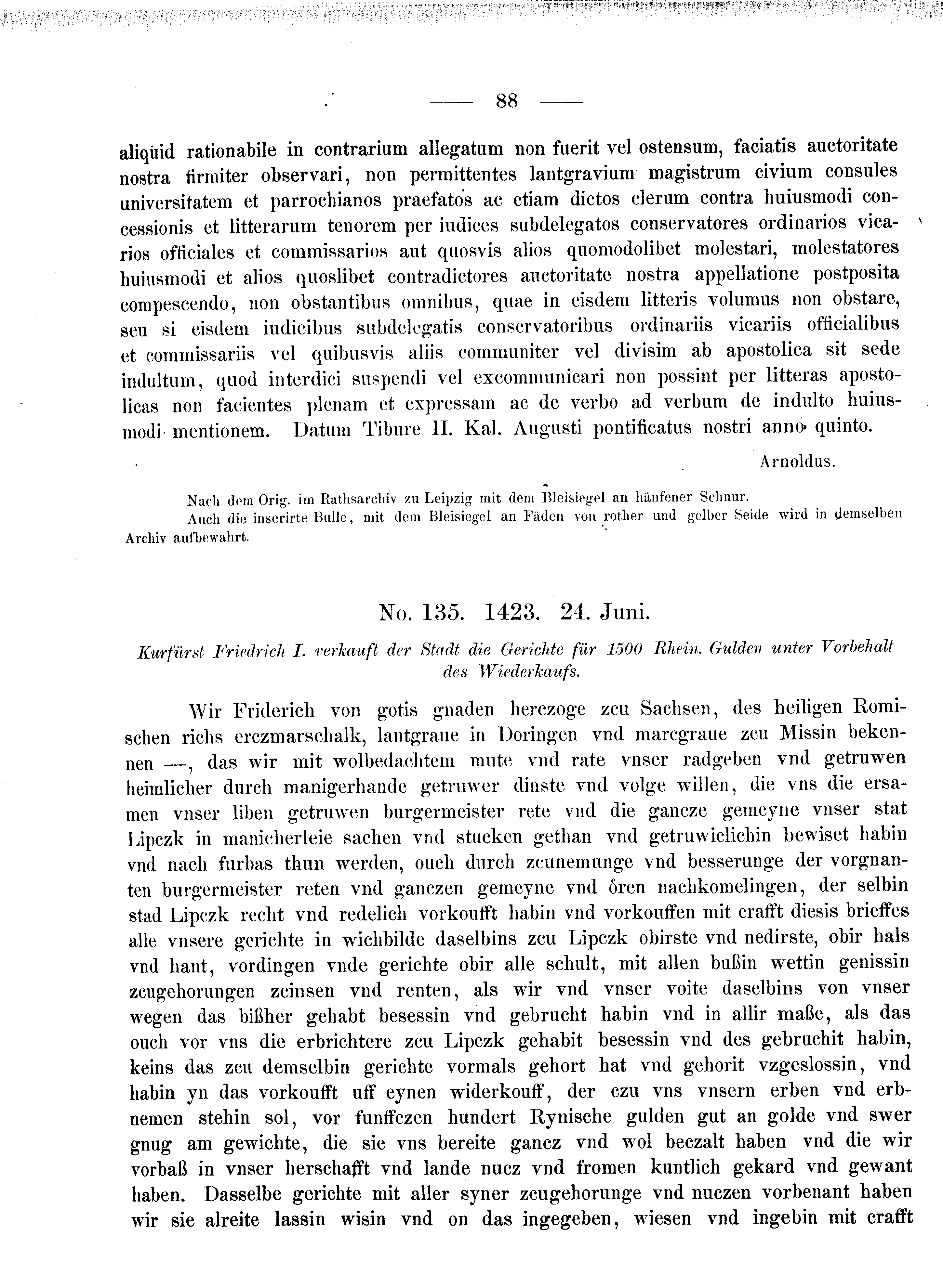 Historische Urkunde Seite 88 aus Band cds2_08