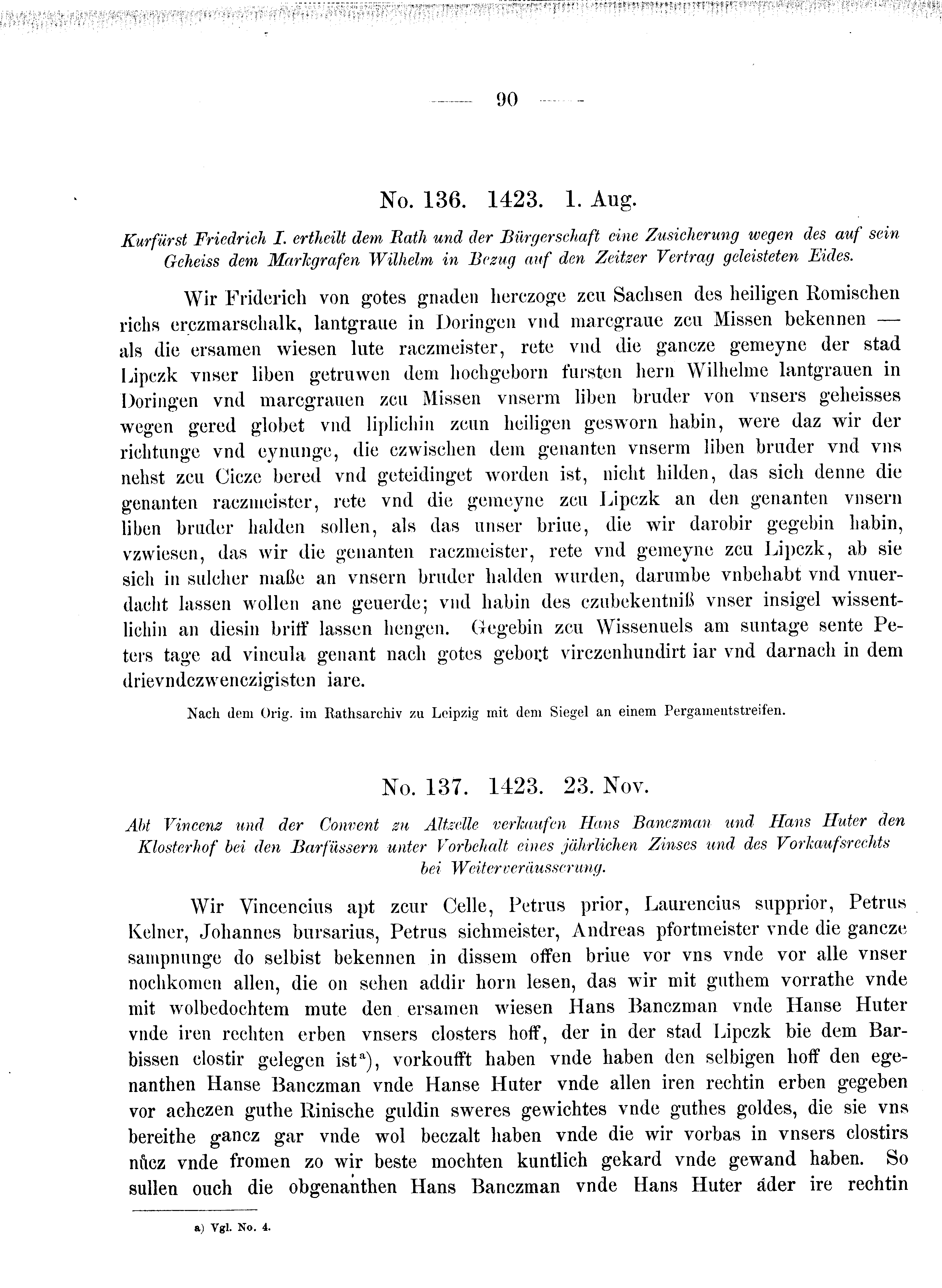 Historische Urkunde Seite 90 aus Band cds2_08