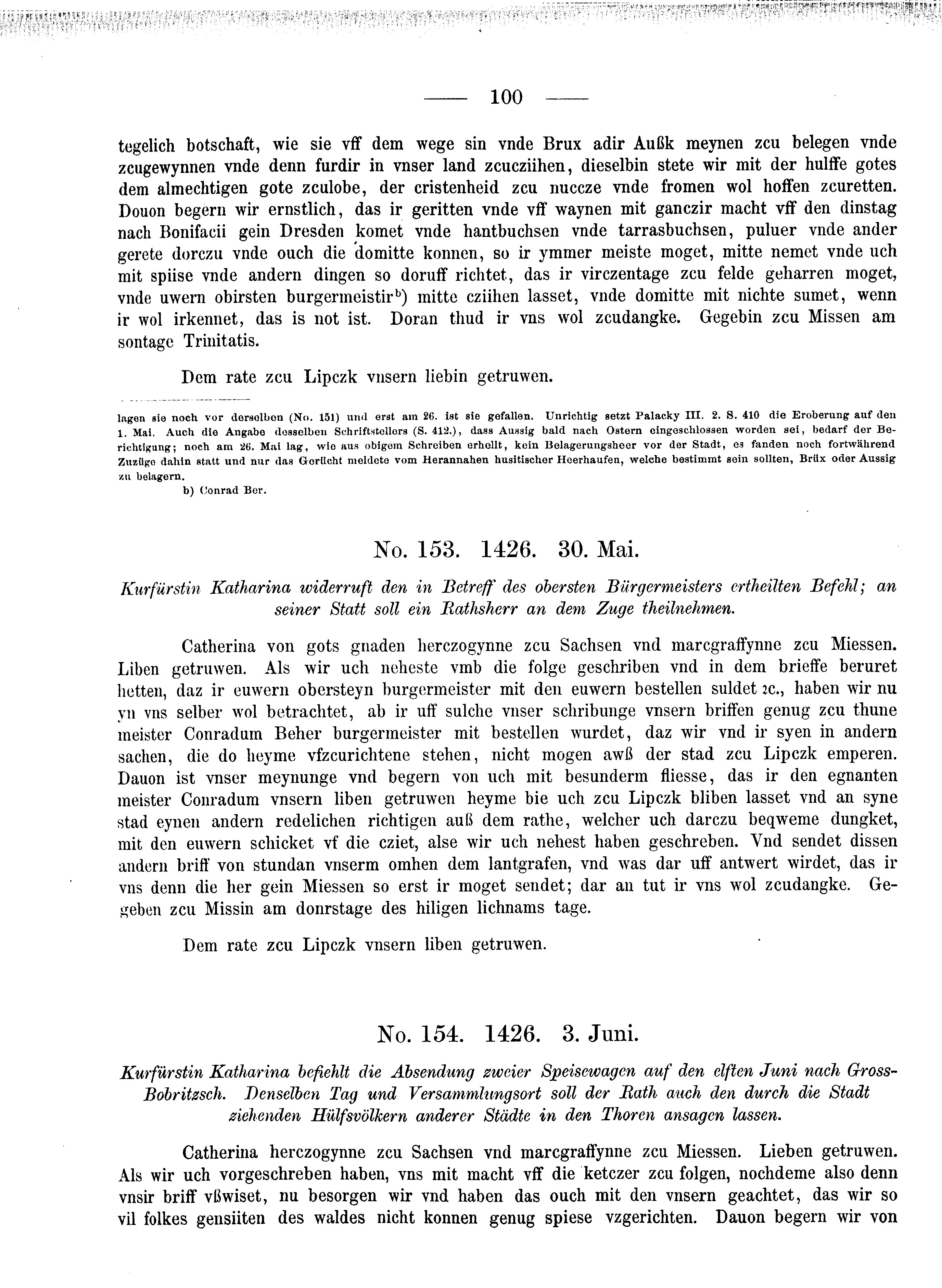 Historische Urkunde Seite 100 aus Band cds2_08