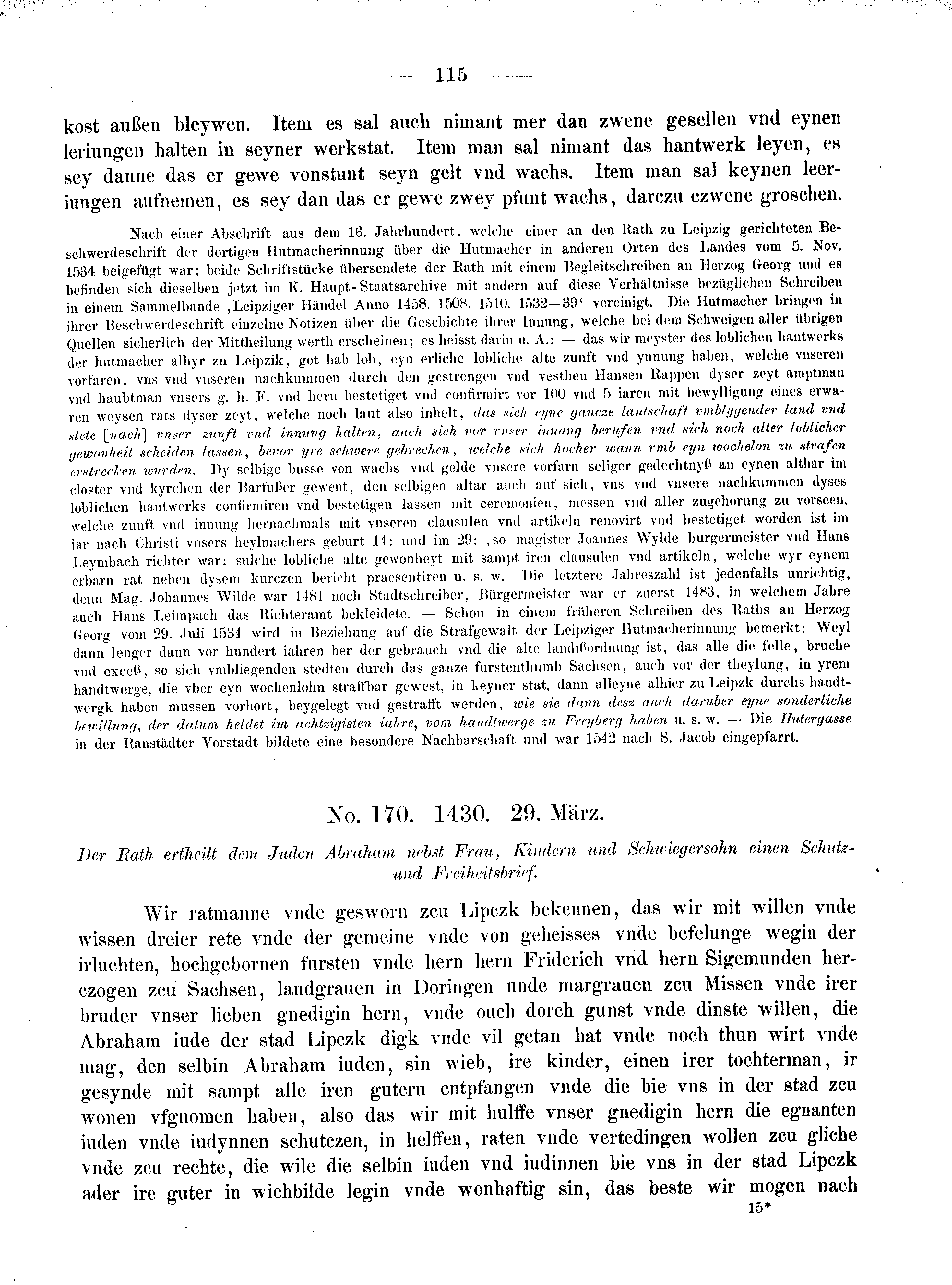 Historische Urkunde Seite 115 aus Band cds2_08