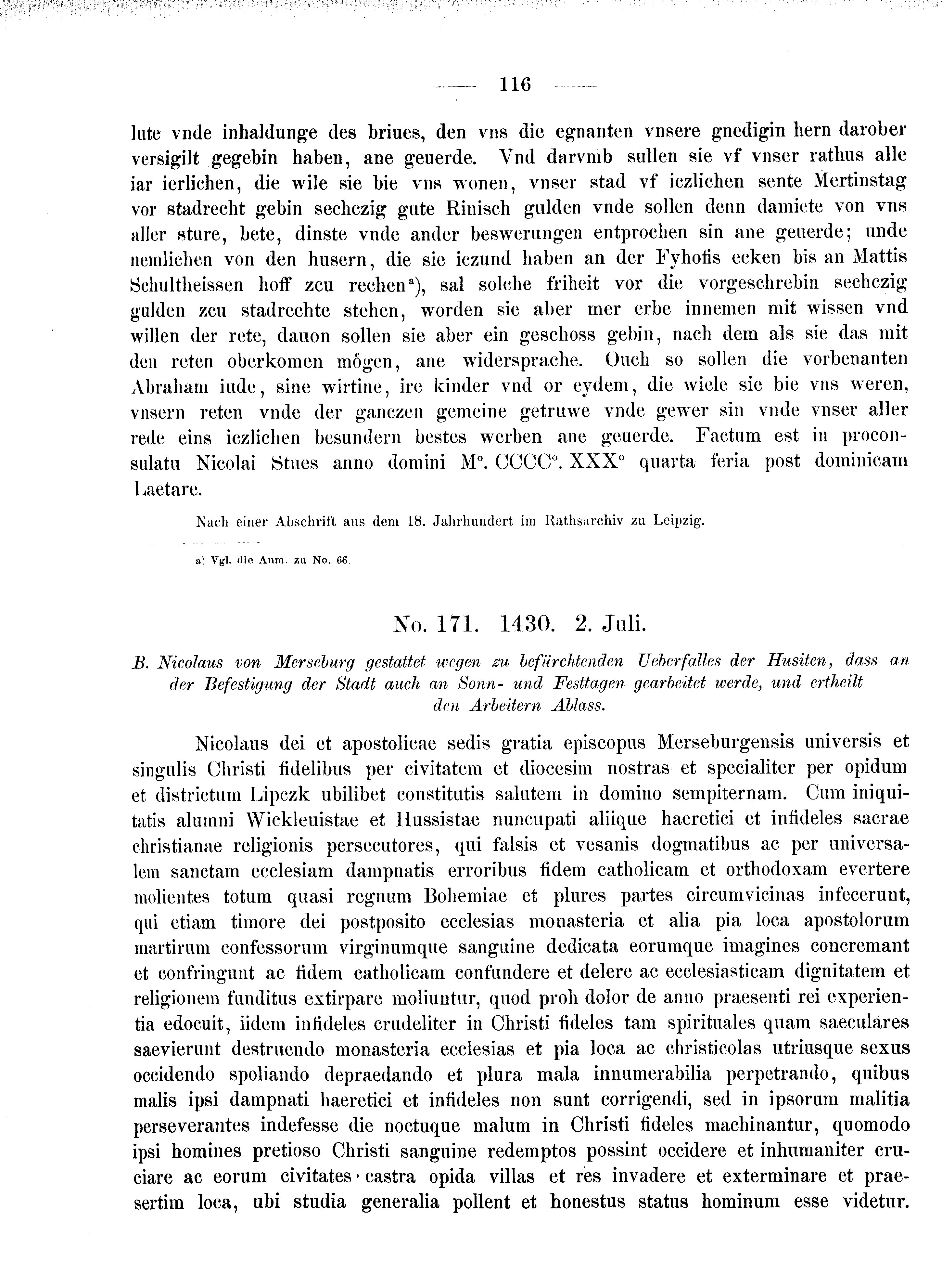 Historische Urkunde Seite 116 aus Band cds2_08