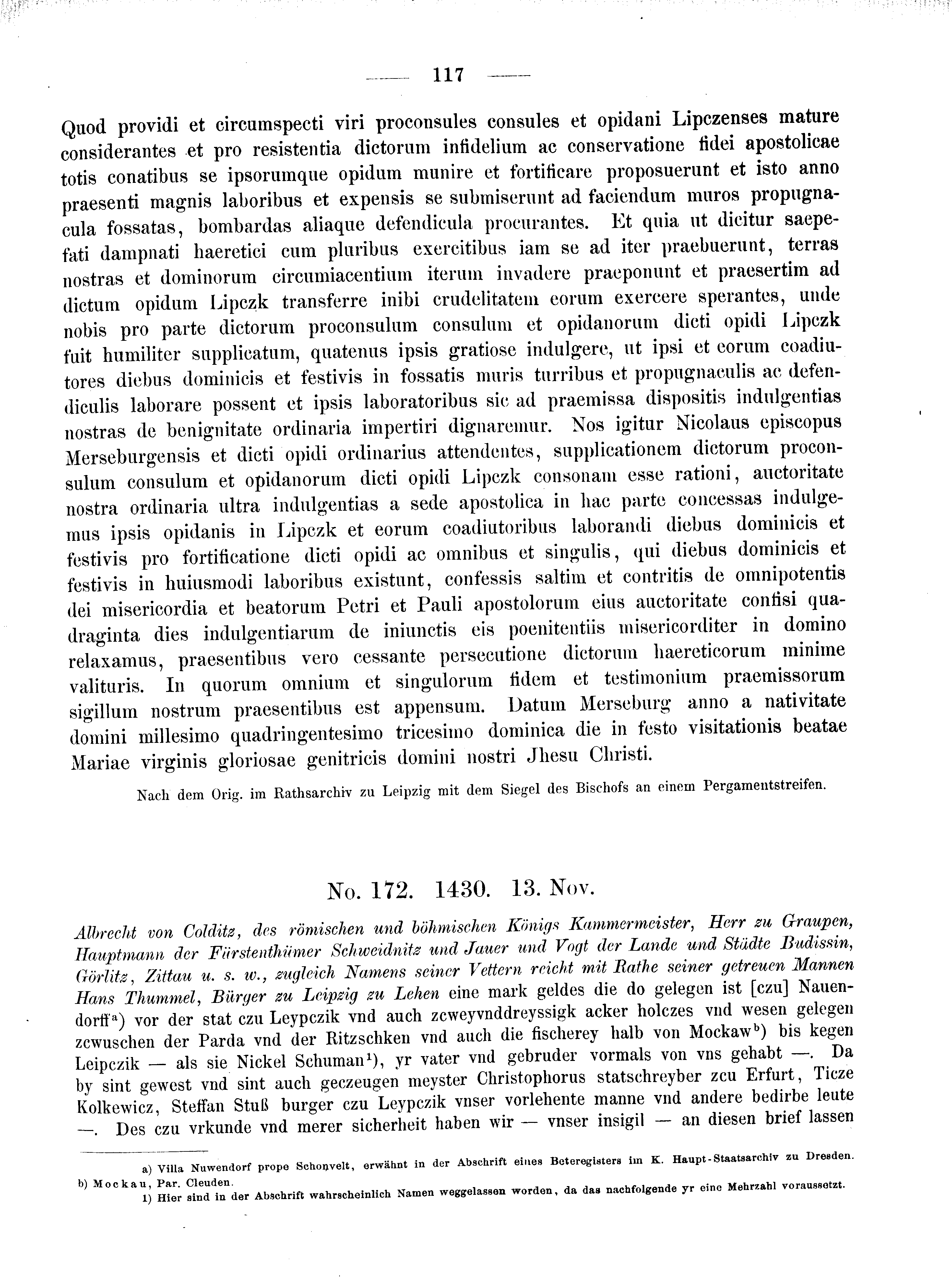 Historische Urkunde Seite 117 aus Band cds2_08