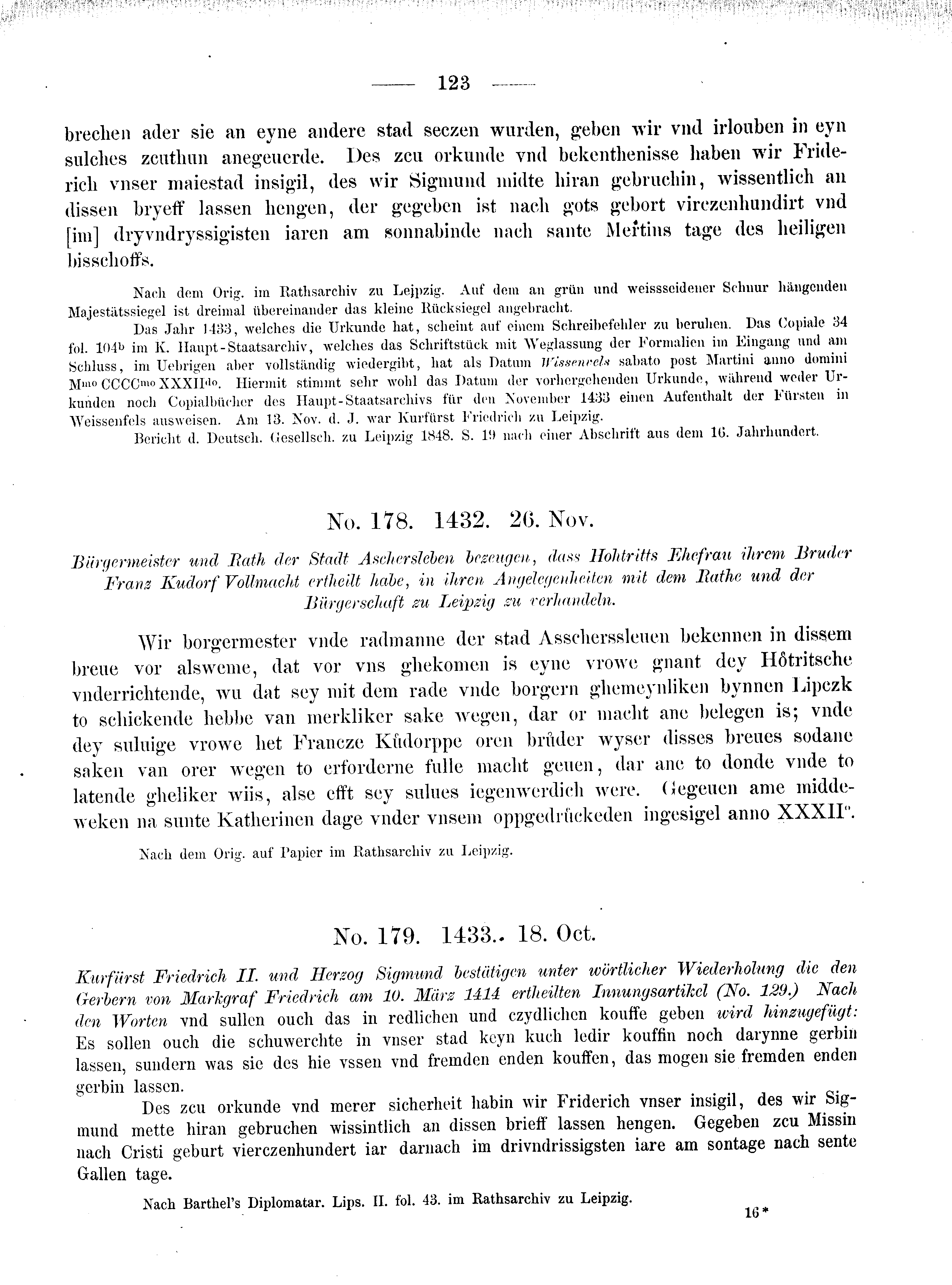 Historische Urkunde Seite 123 aus Band cds2_08