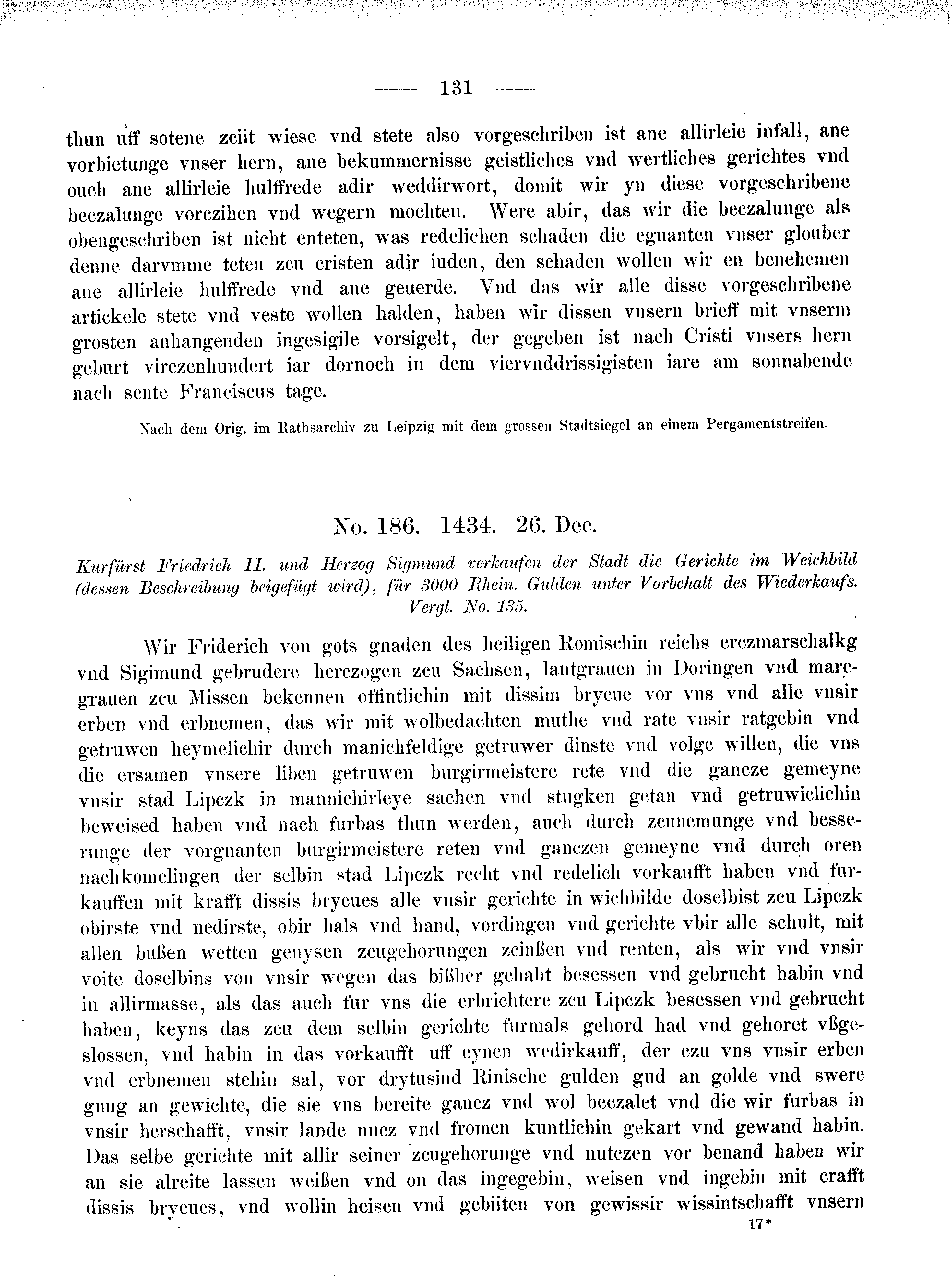Historische Urkunde Seite 131 aus Band cds2_08