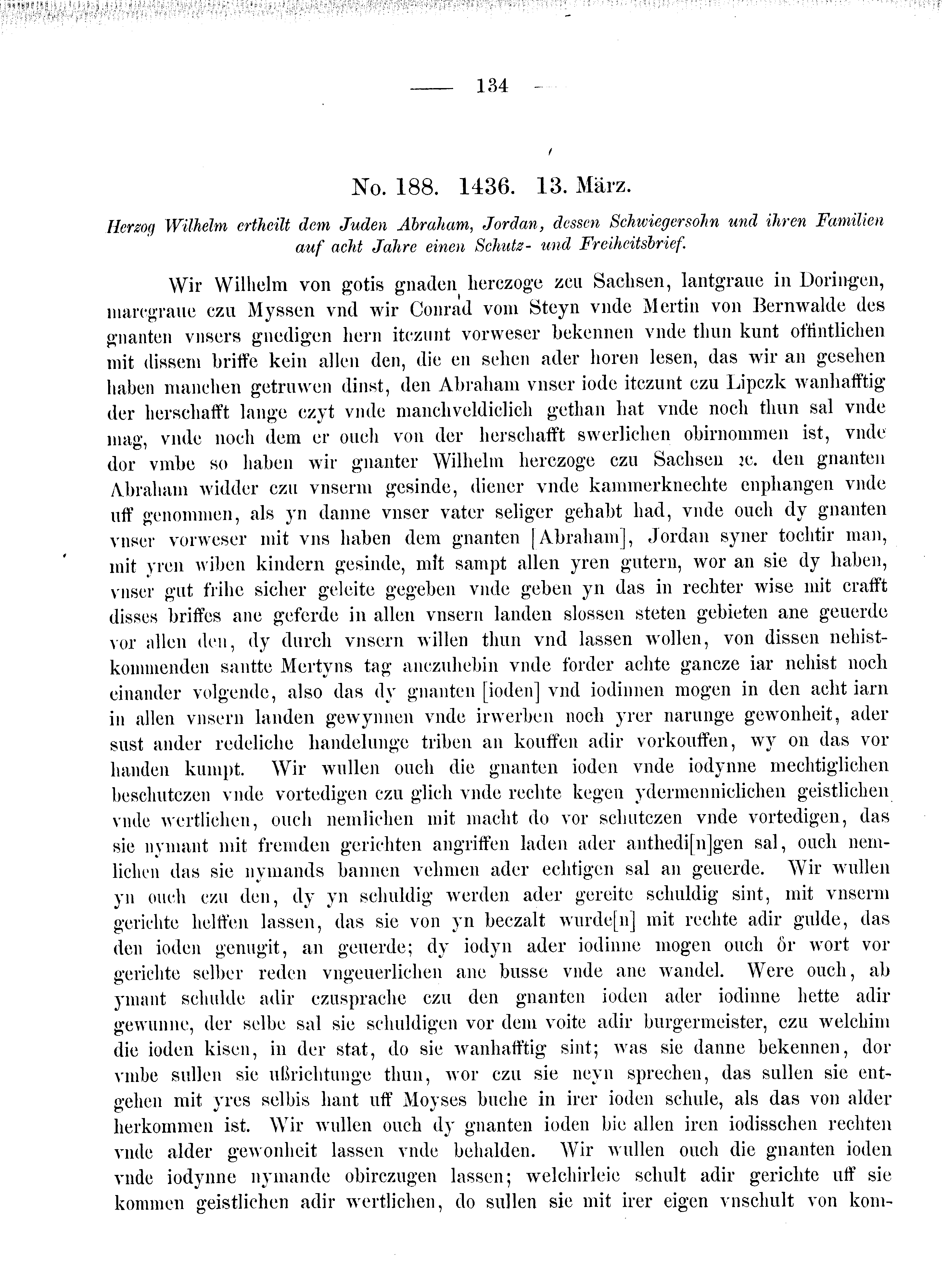 Historische Urkunde Seite 134 aus Band cds2_08