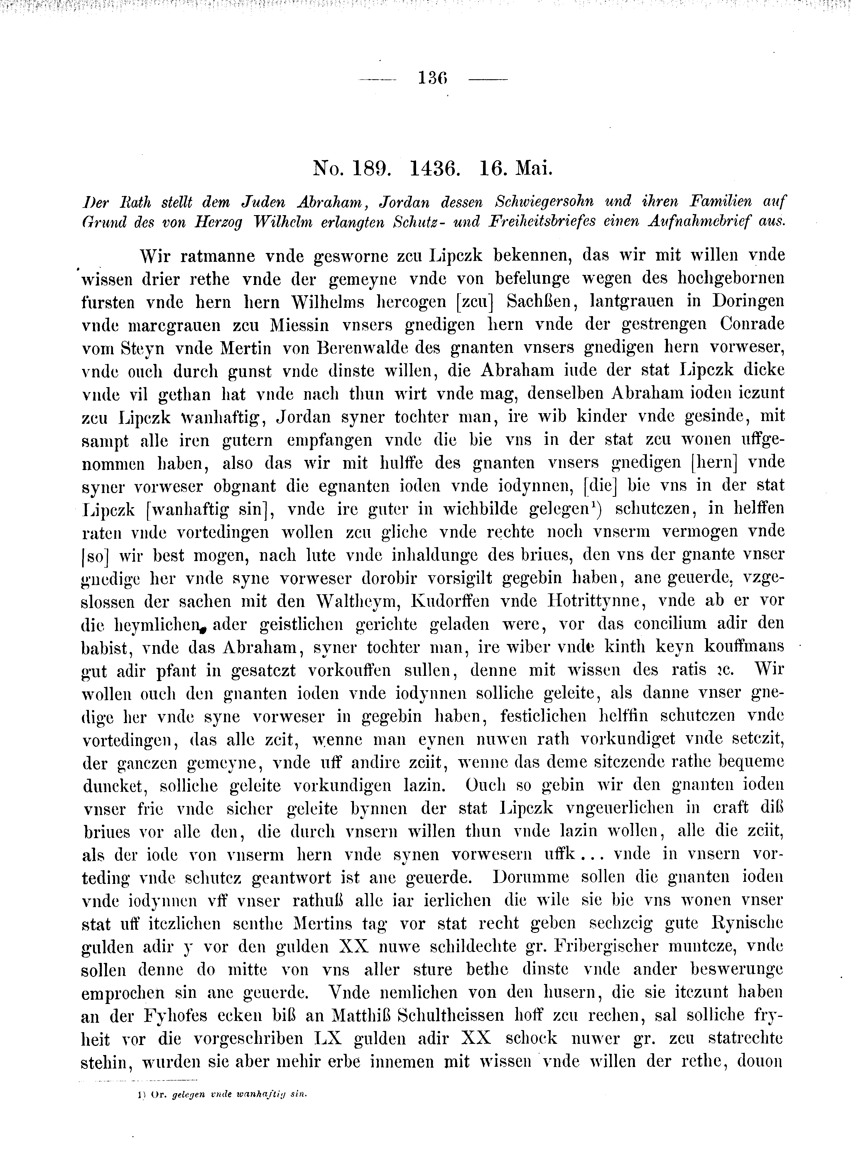 Historische Urkunde Seite 136 aus Band cds2_08