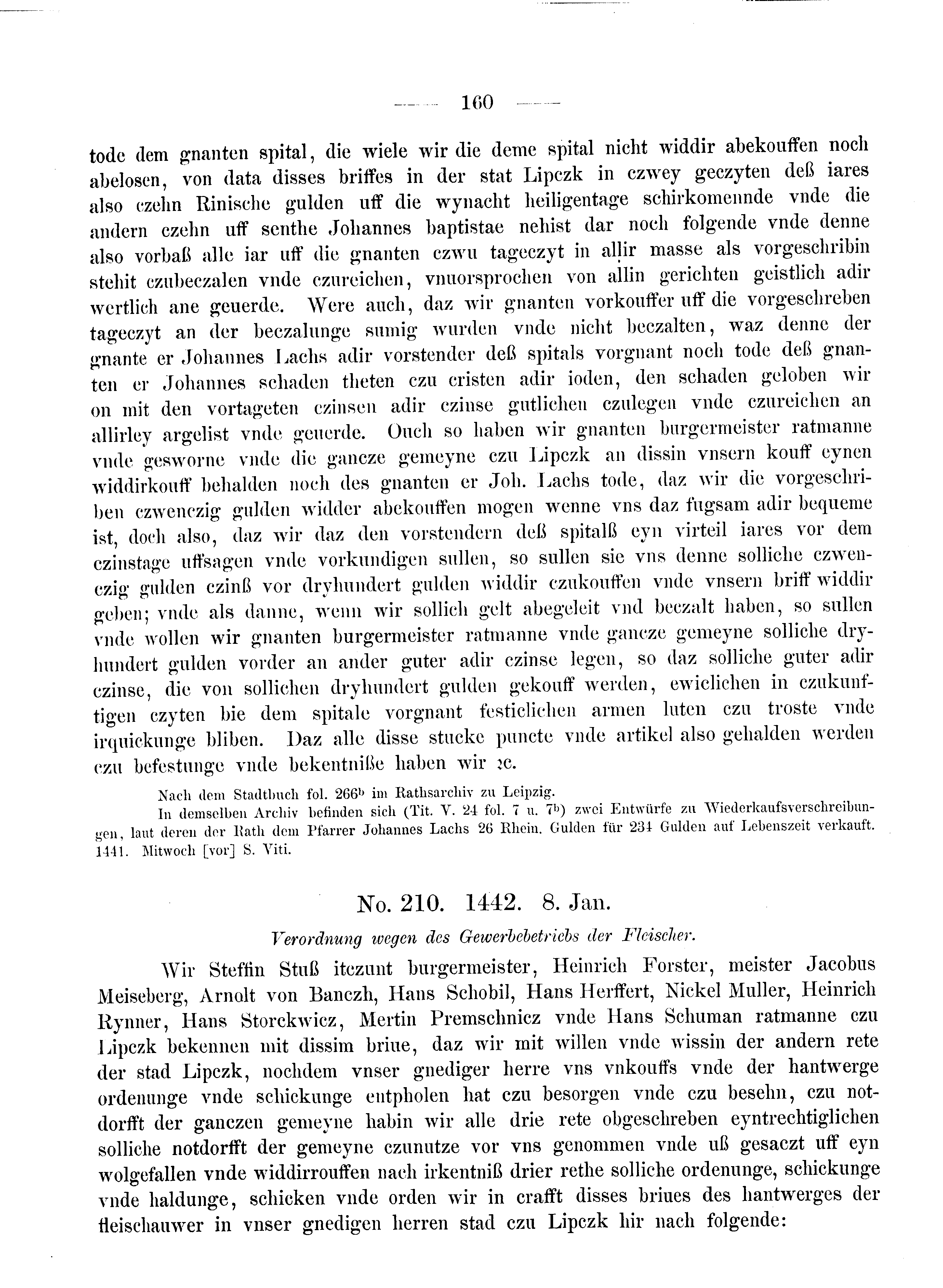 Historische Urkunde Seite 160 aus Band cds2_08