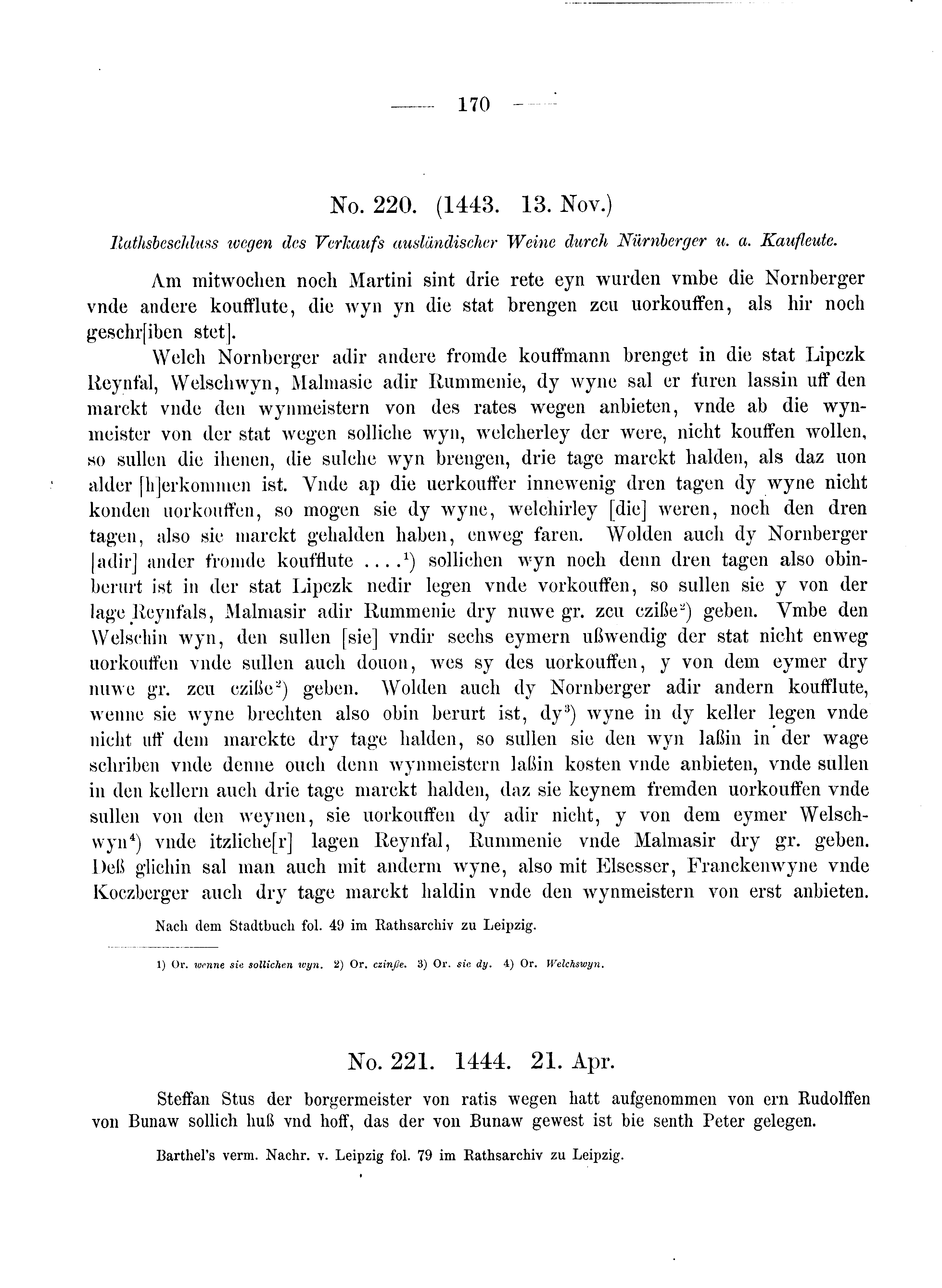 Historische Urkunde Seite 170 aus Band cds2_08