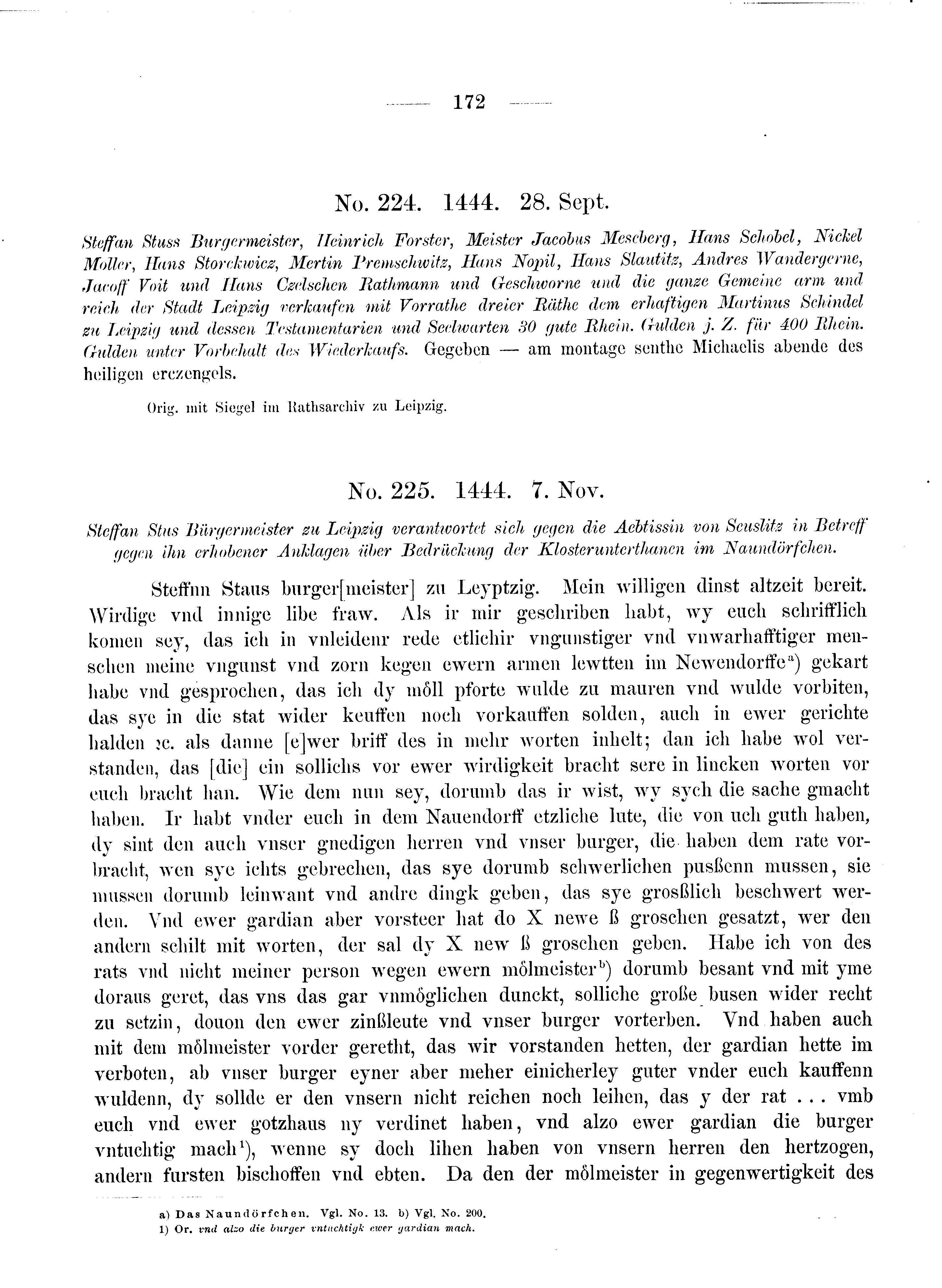 Historische Urkunde Seite 172 aus Band cds2_08