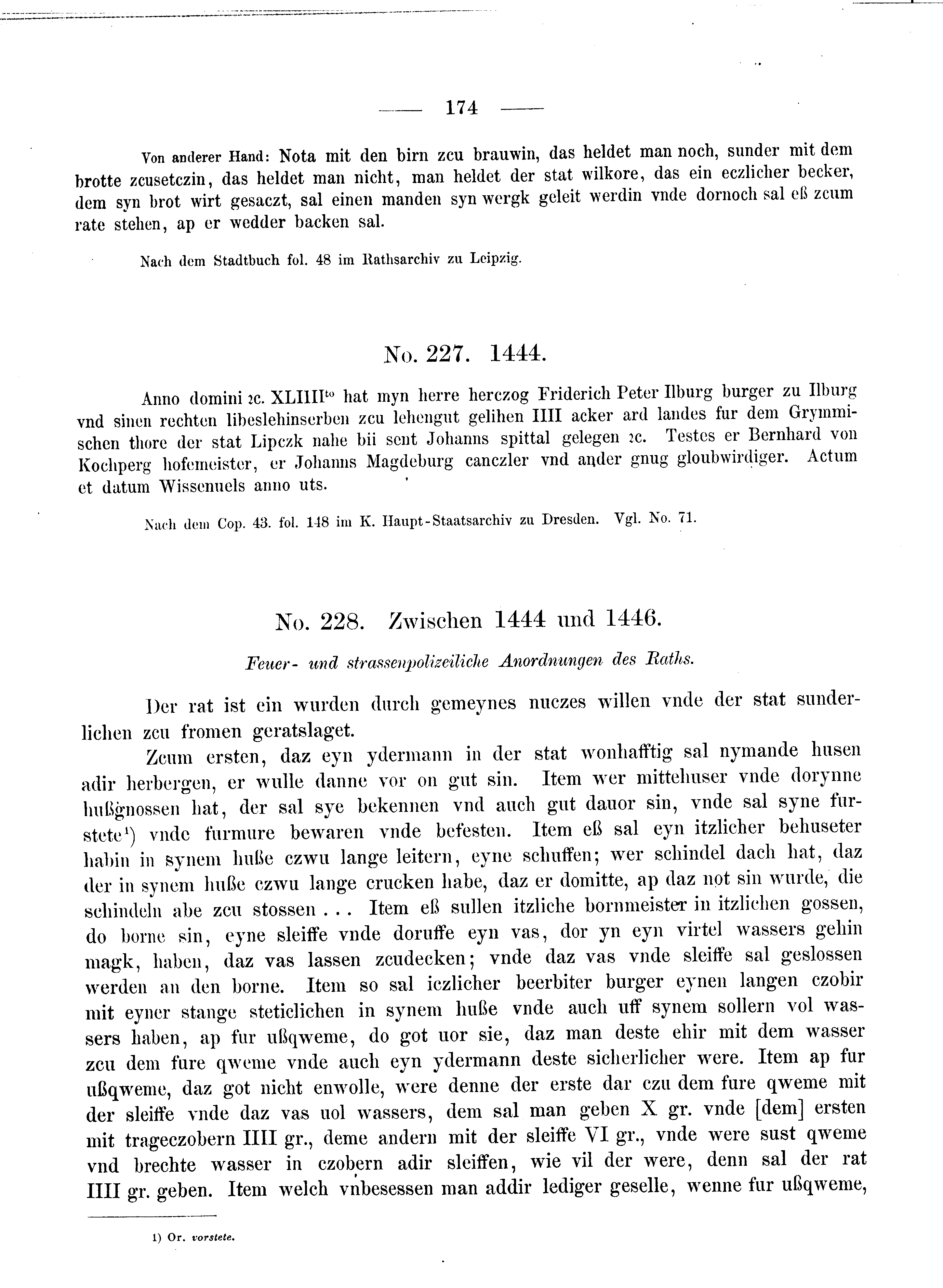 Historische Urkunde Seite 174 aus Band cds2_08