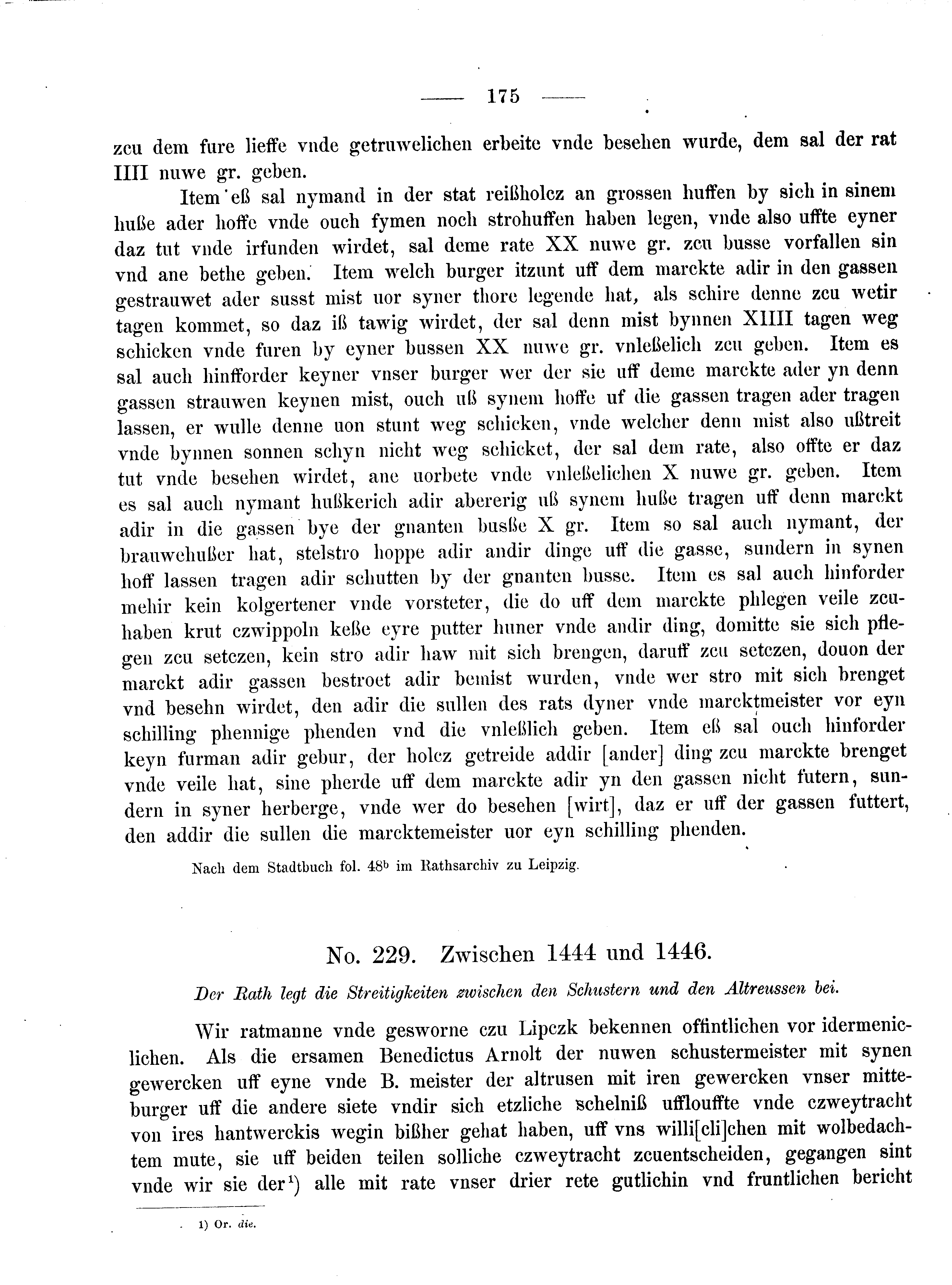 Historische Urkunde Seite 175 aus Band cds2_08