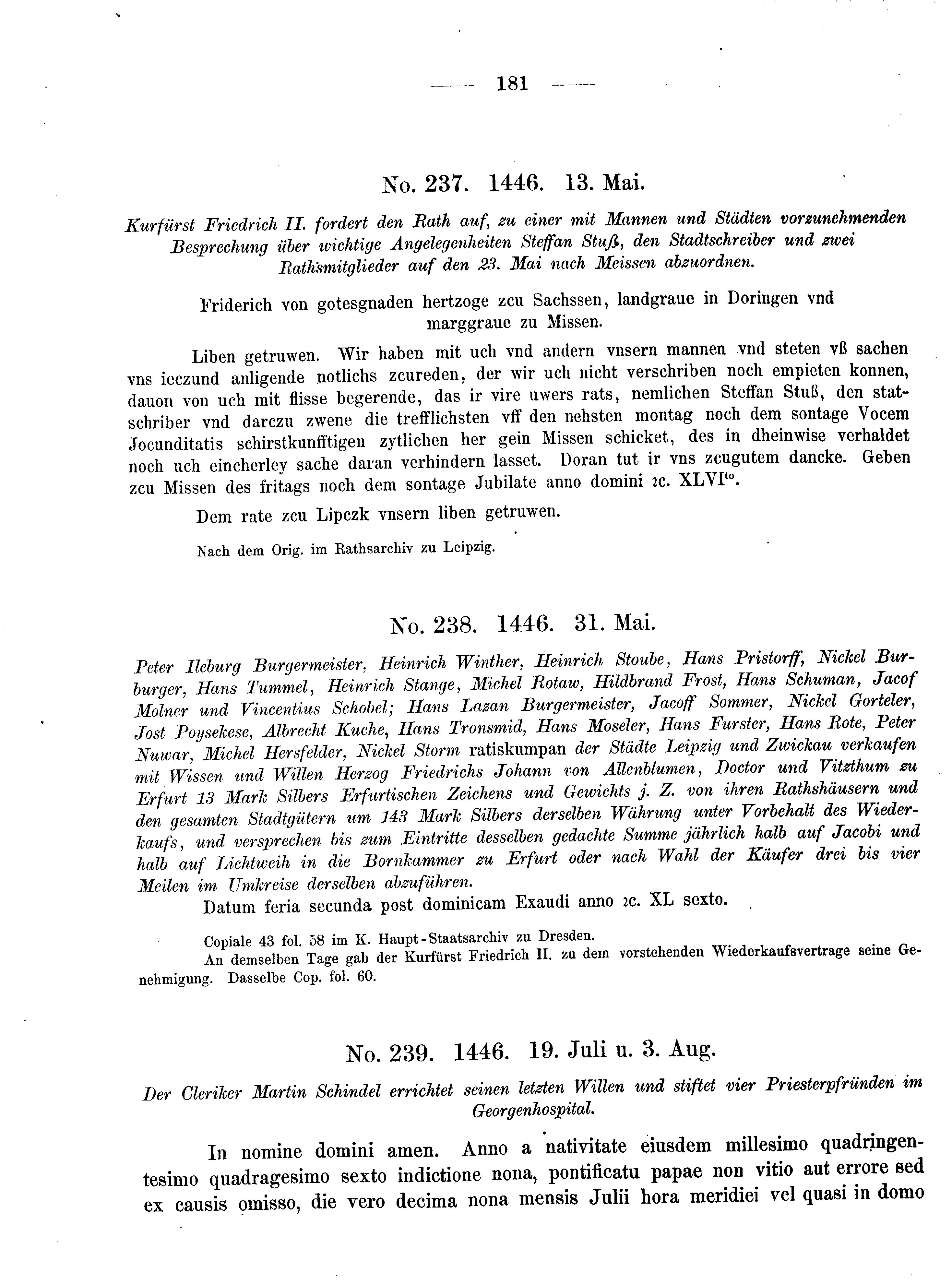 Historische Urkunde Seite 181 aus Band cds2_08