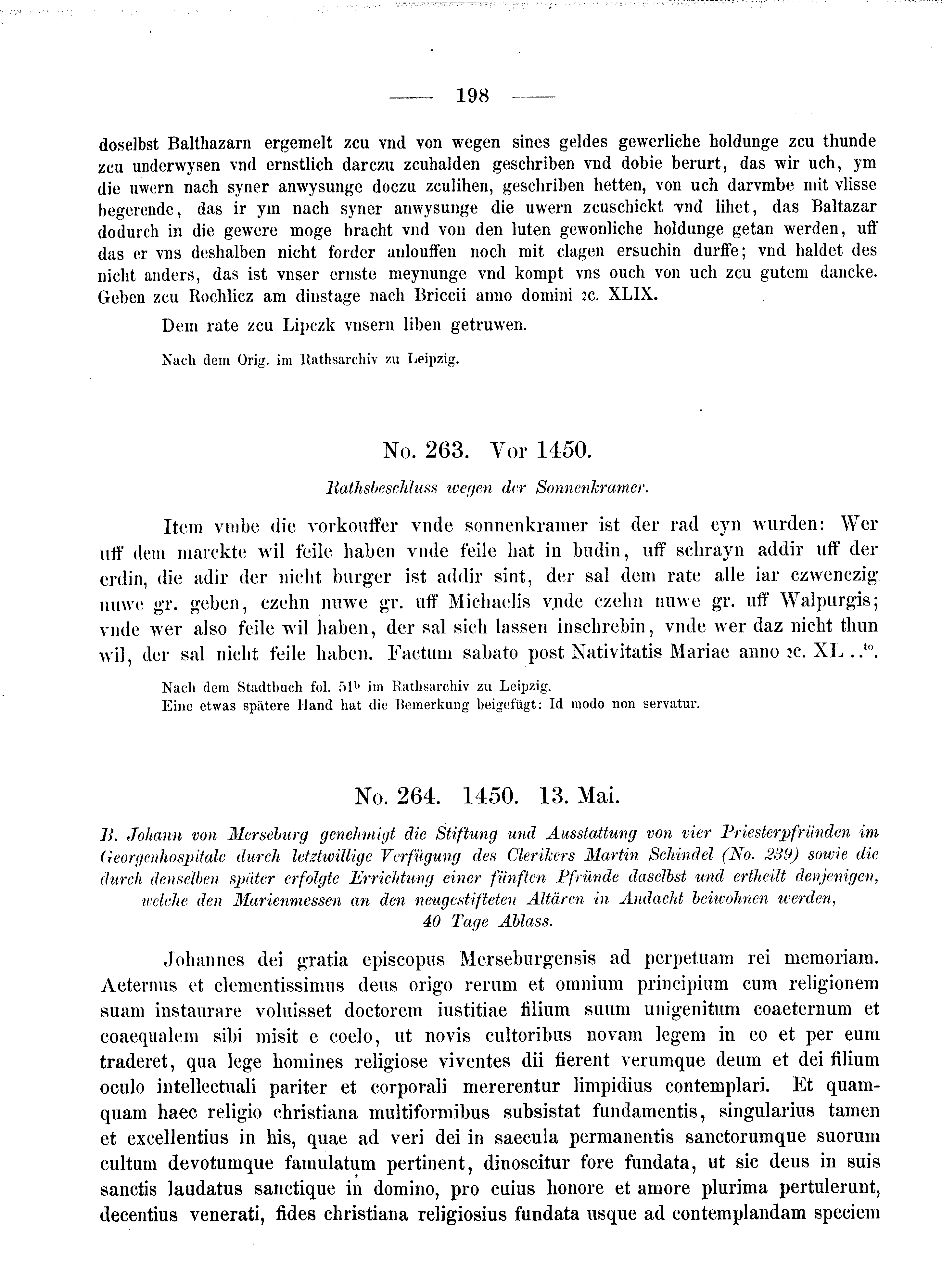 Historische Urkunde Seite 198 aus Band cds2_08