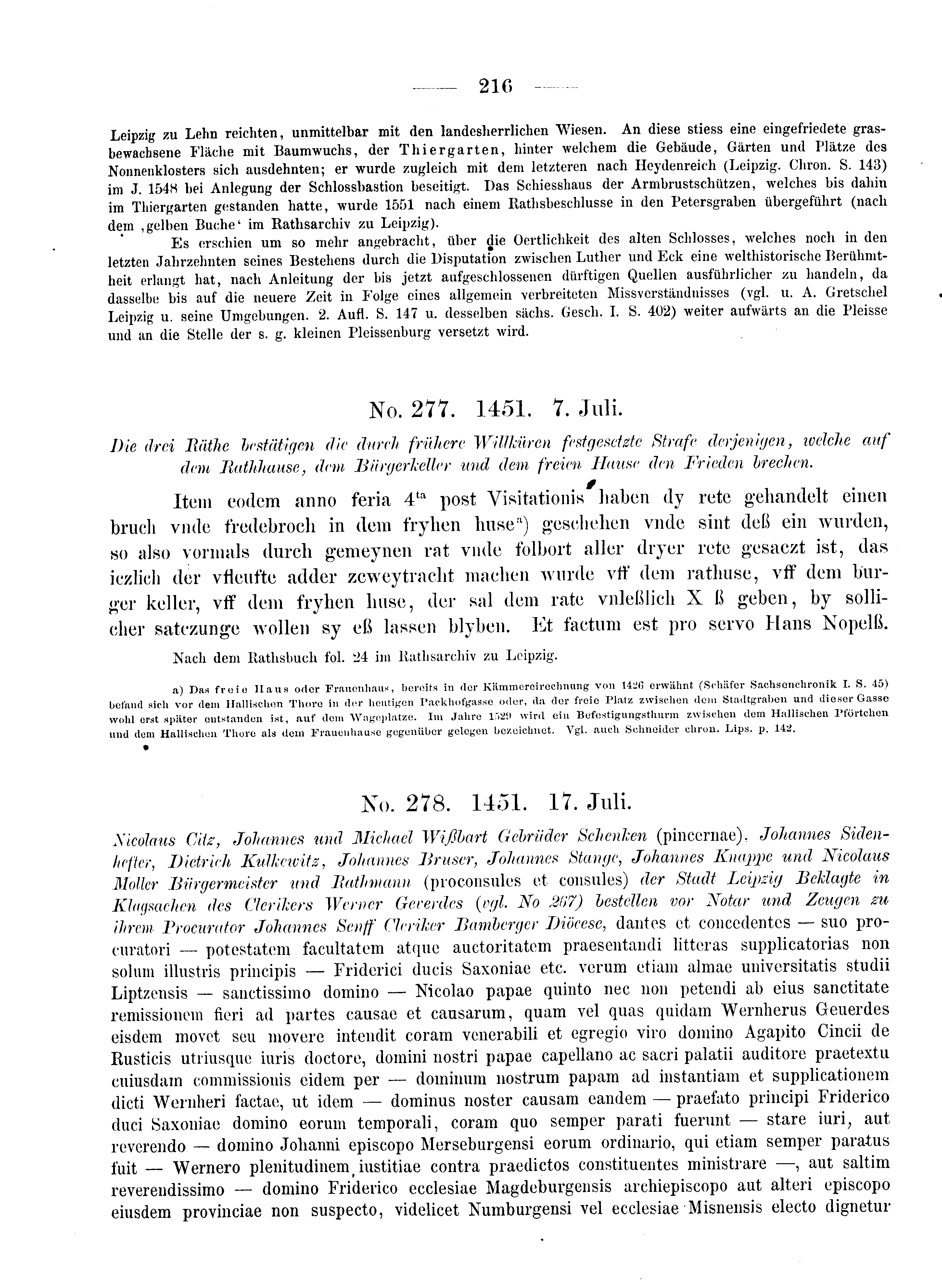 Historische Urkunde Seite 216 aus Band cds2_08