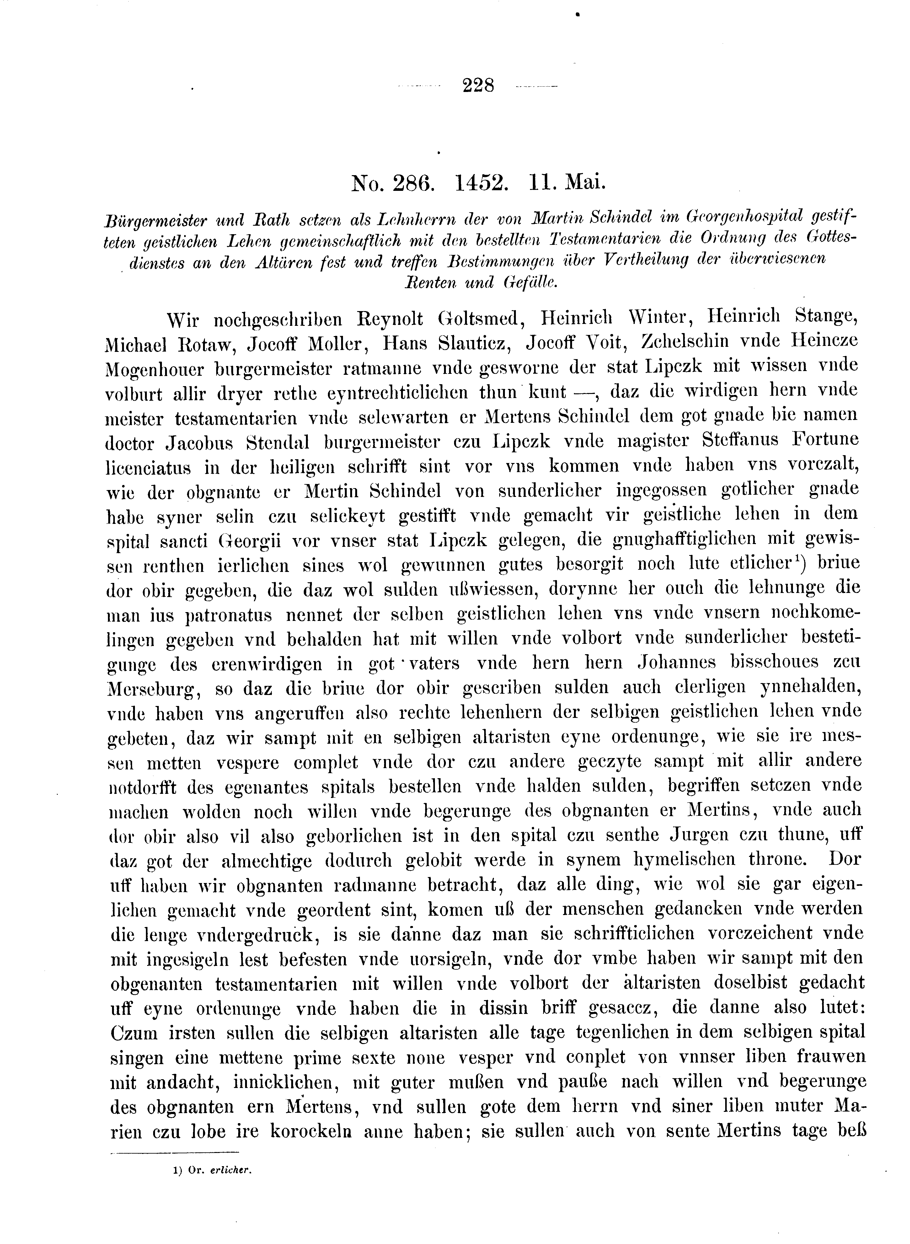 Historische Urkunde Seite 228 aus Band cds2_08