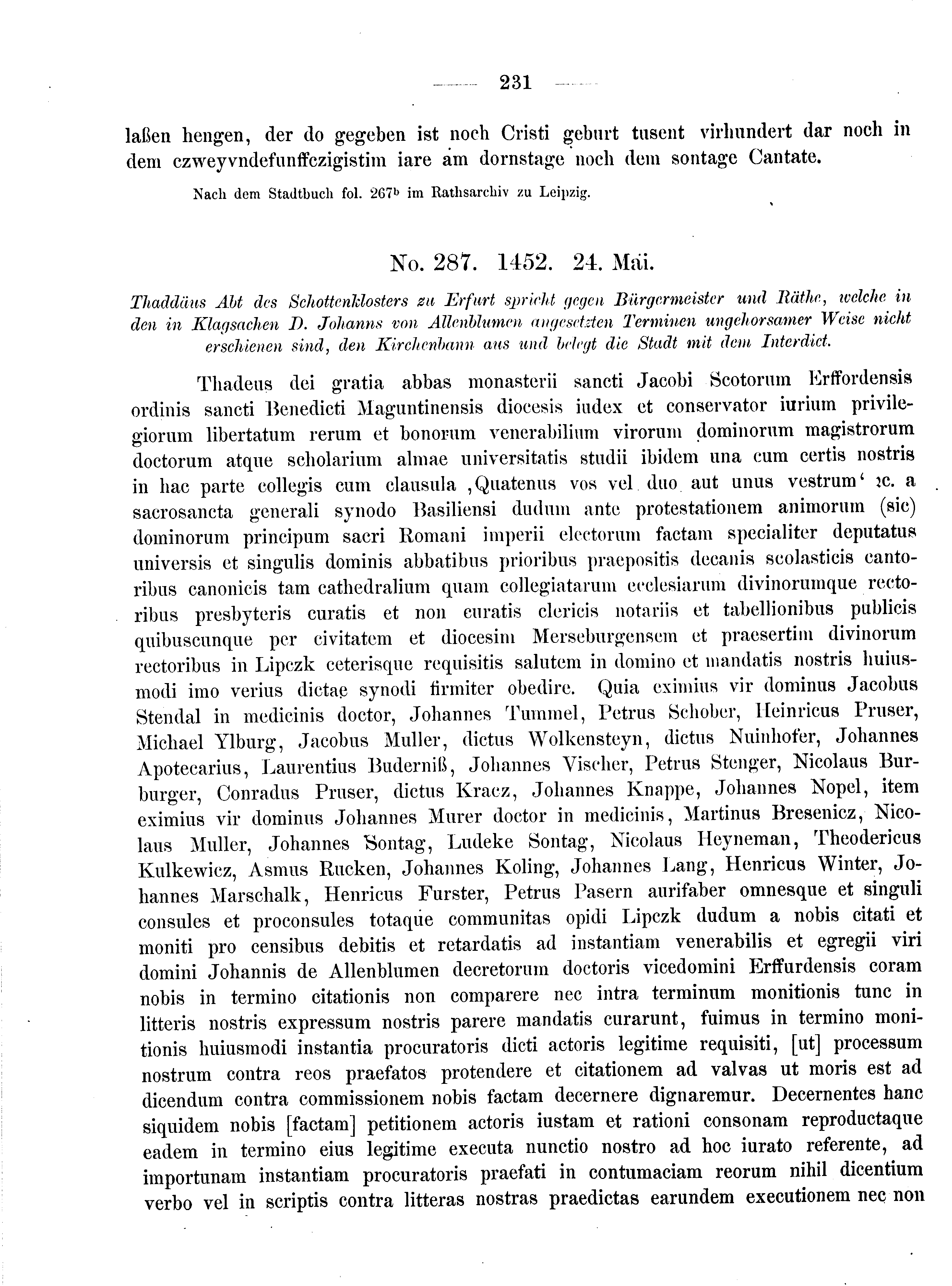 Historische Urkunde Seite 231 aus Band cds2_08