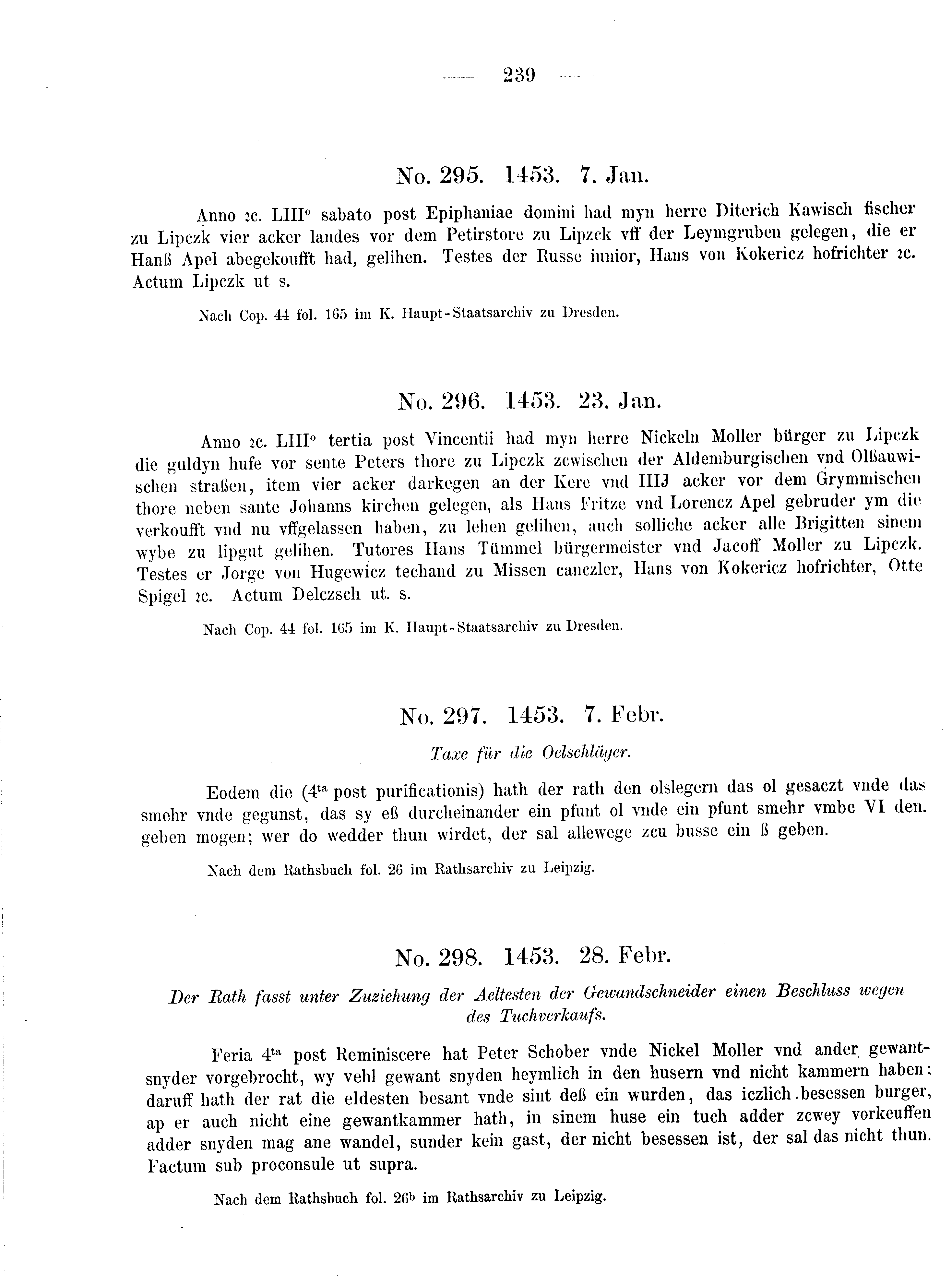 Historische Urkunde Seite 239 aus Band cds2_08