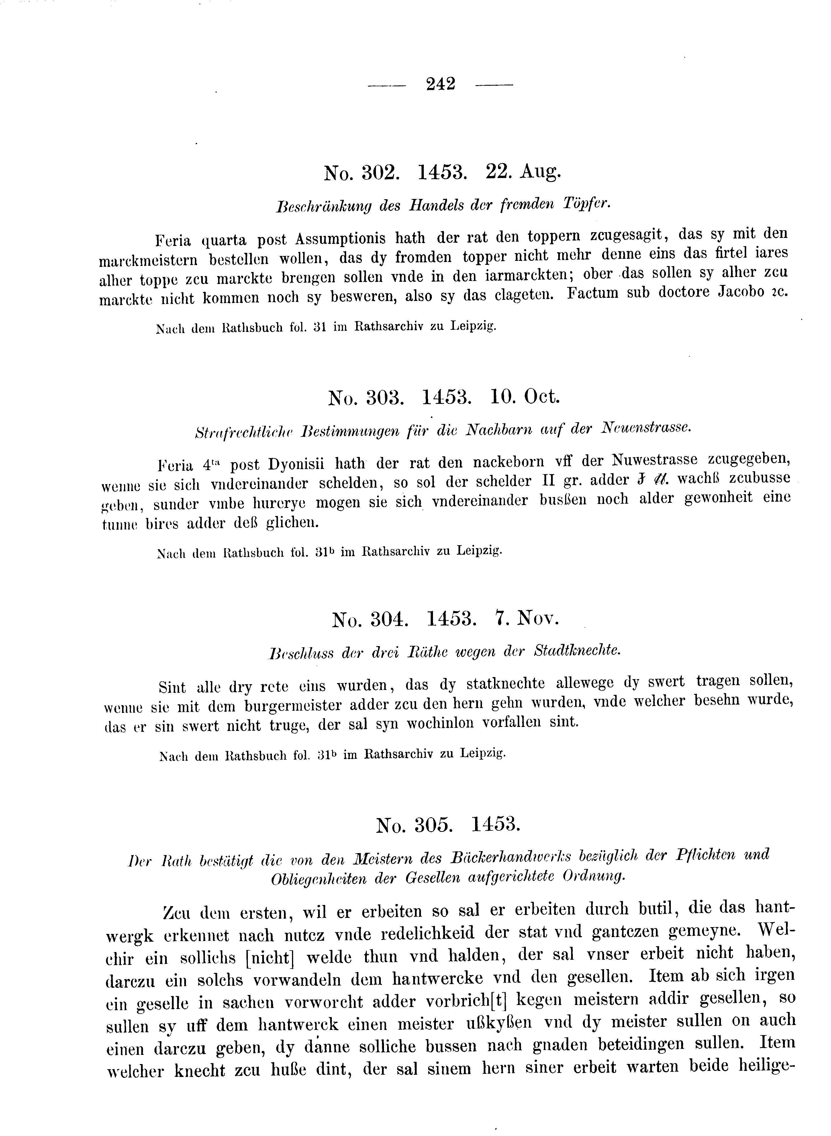 Historische Urkunde Seite 242 aus Band cds2_08